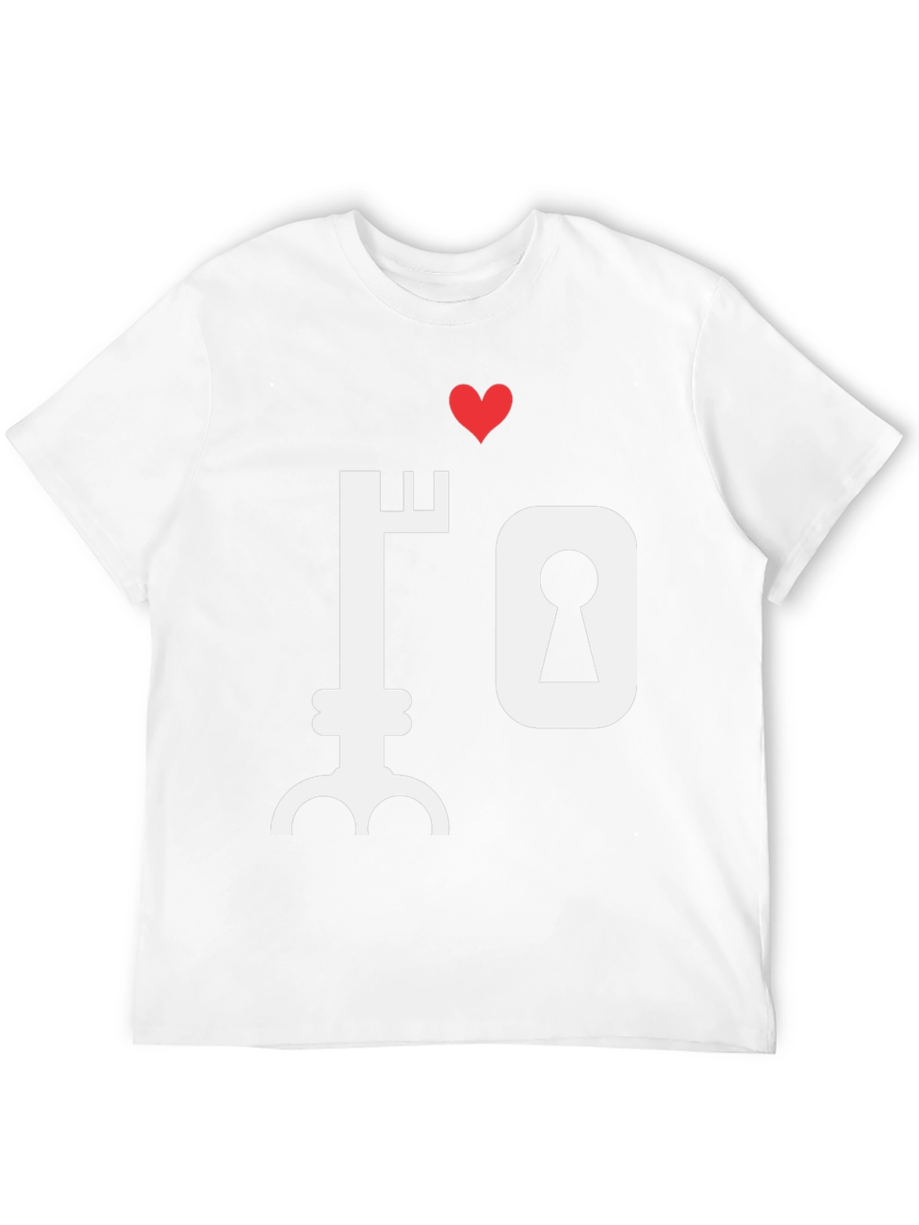 Key to My Heart Graphic T-Shirt - Black
