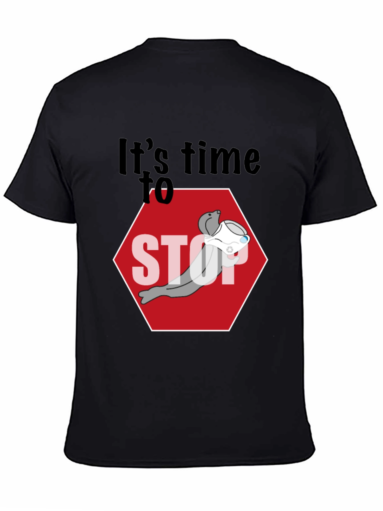 Stop Seal T-Shirt - Humorous Graphic Tee