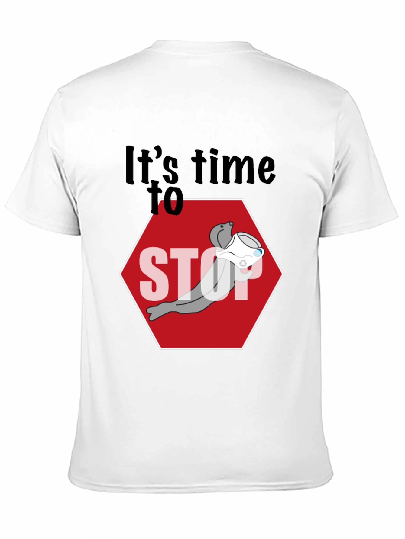 Stop Seal T-Shirt - Humorous Graphic Tee