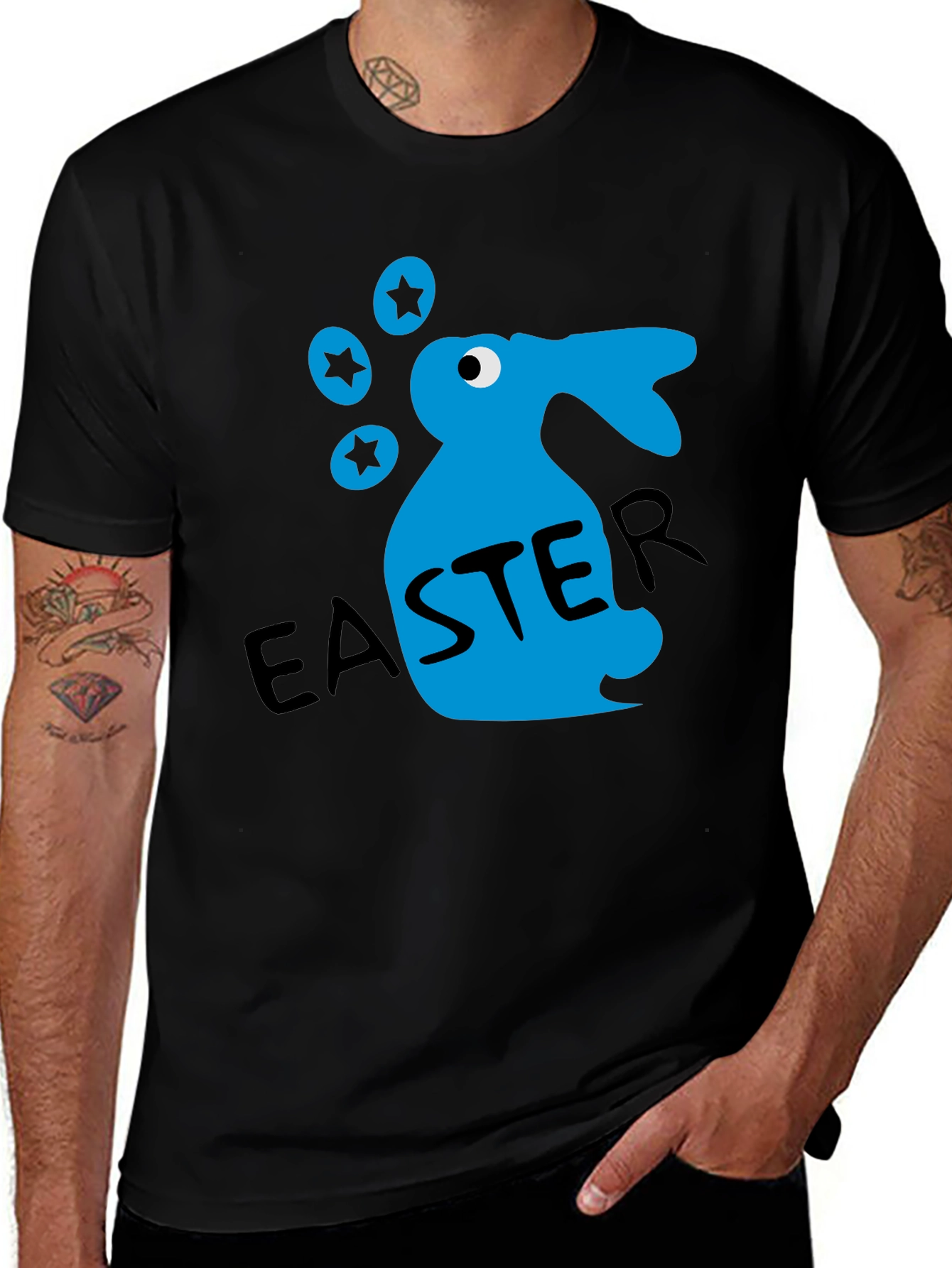 Easter Bunny Graphic T-Shirt - Fun Holiday Apparel