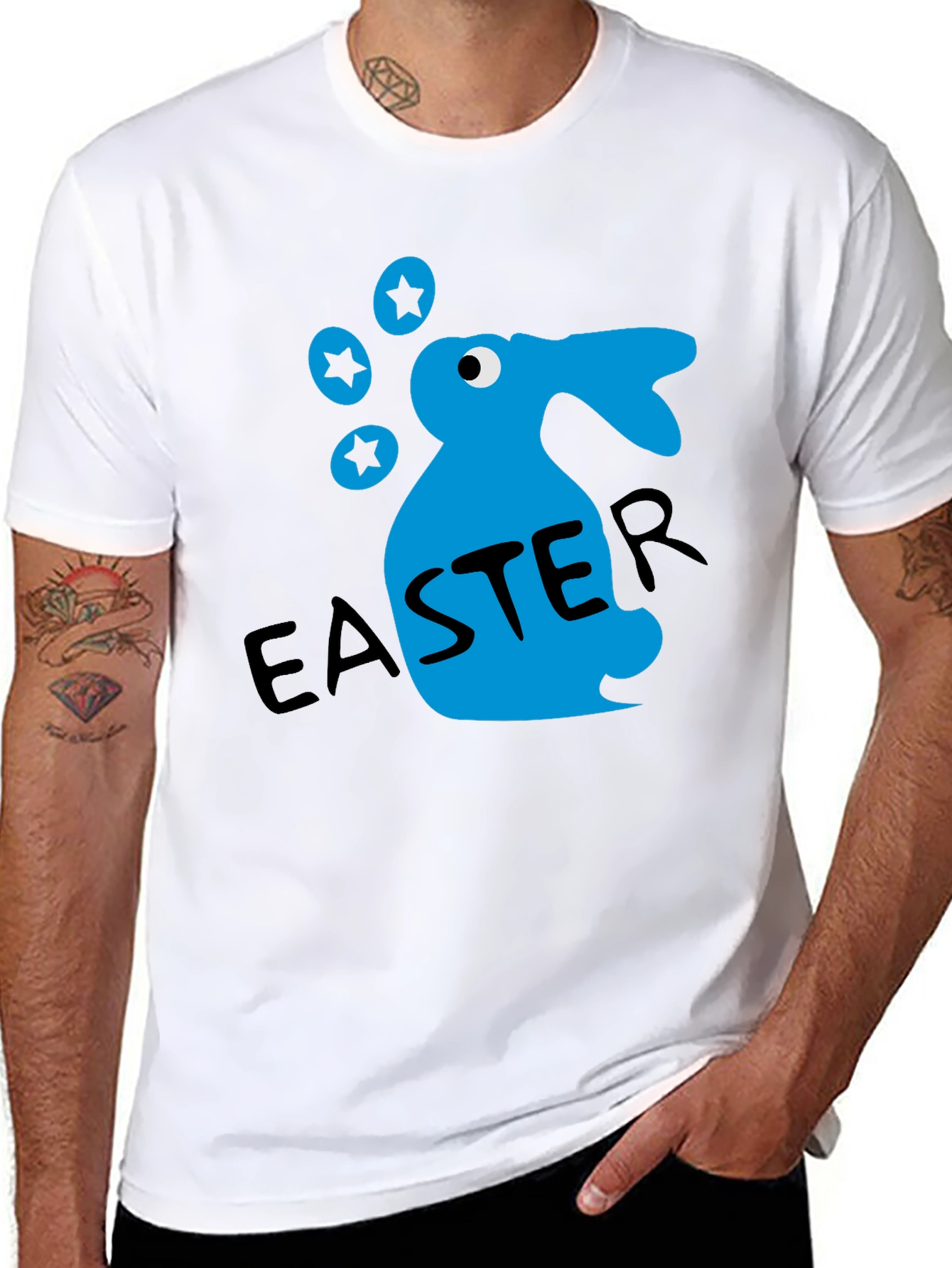 Easter Bunny Graphic T-Shirt - Fun Holiday Apparel