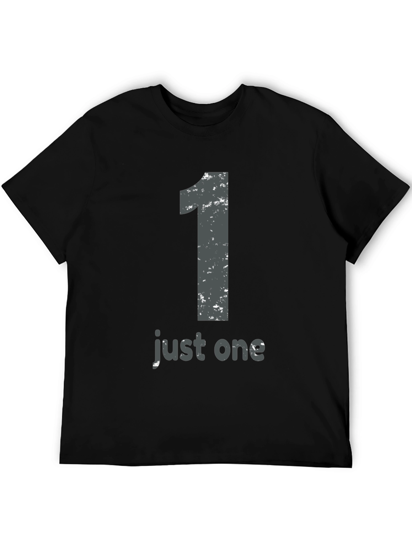 Just One Graphic Tee - Mens Black T-Shirt