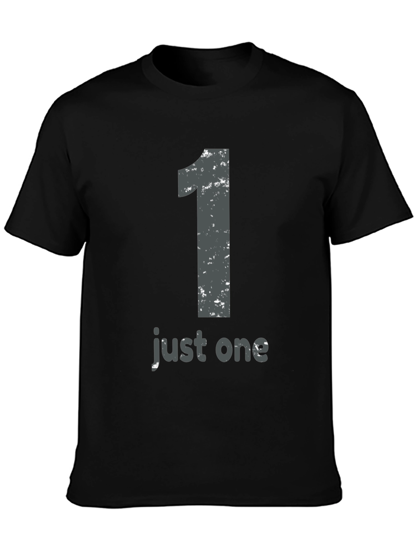 Just One Graphic Tee - Mens Black T-Shirt