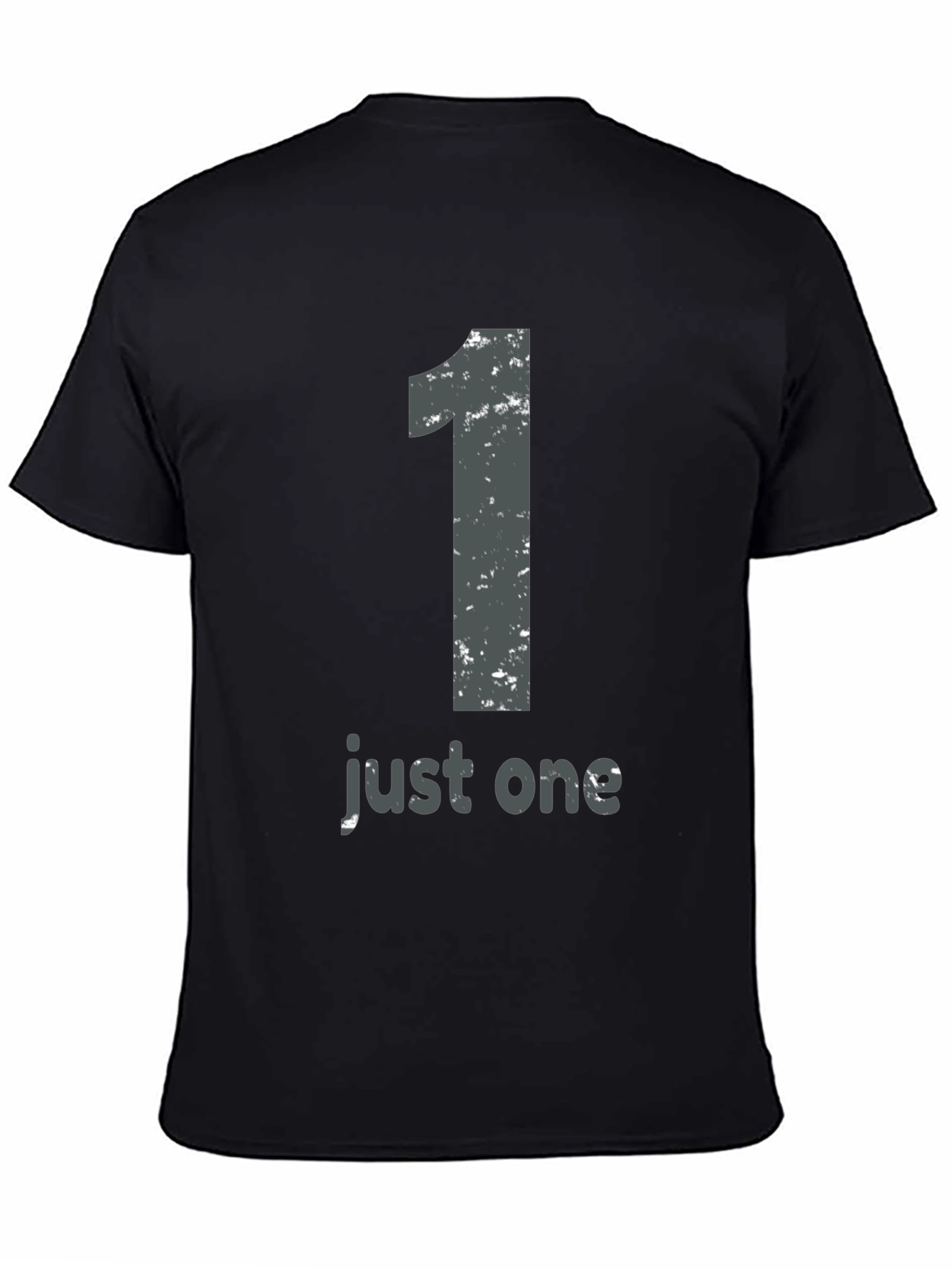 Just One Graphic Tee - Mens Black T-Shirt