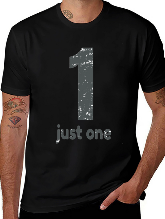 Just One Graphic Tee - Mens Black T-Shirt