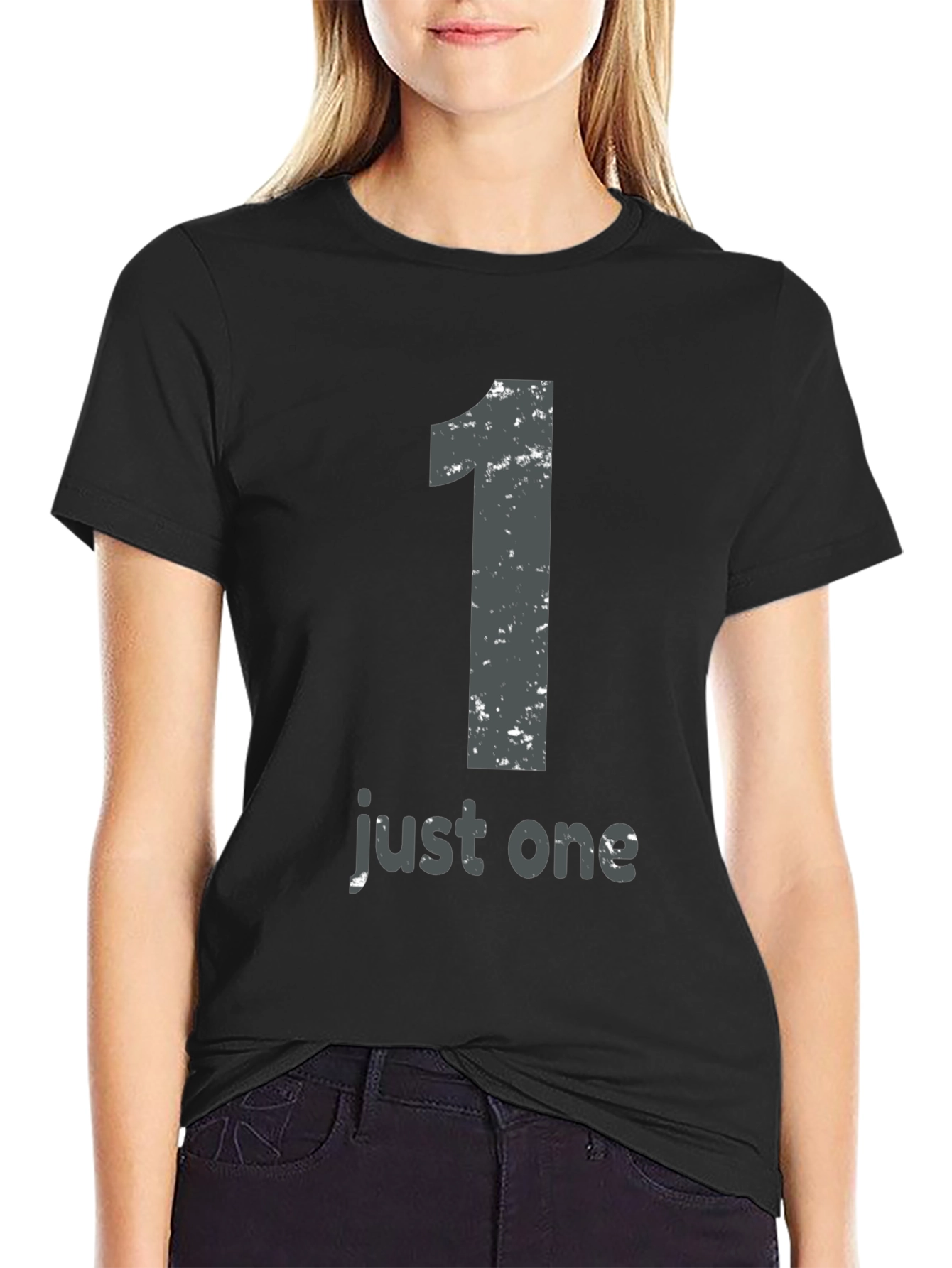 Just One Graphic Tee - Mens Black T-Shirt
