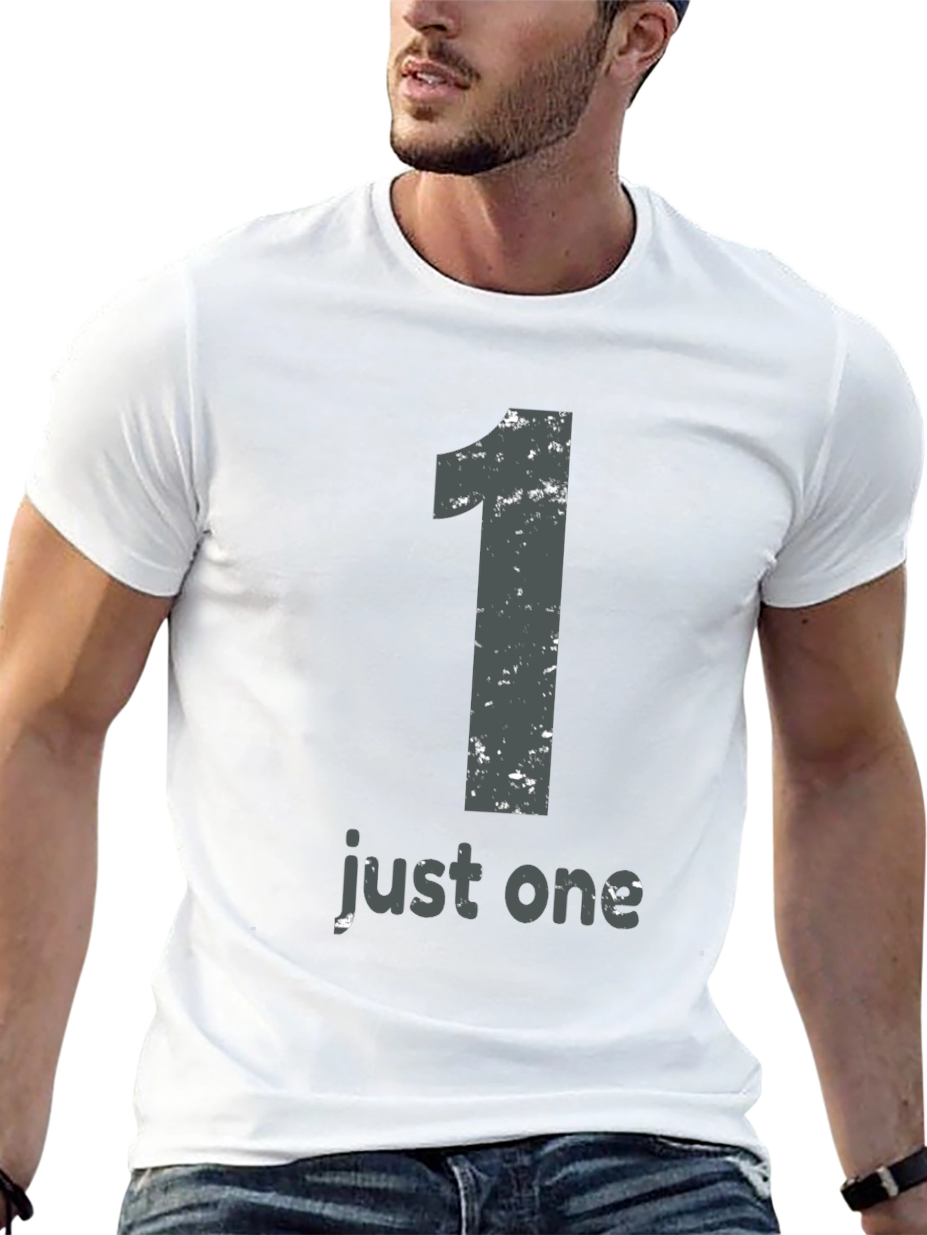 Just One Graphic Tee - Mens Black T-Shirt