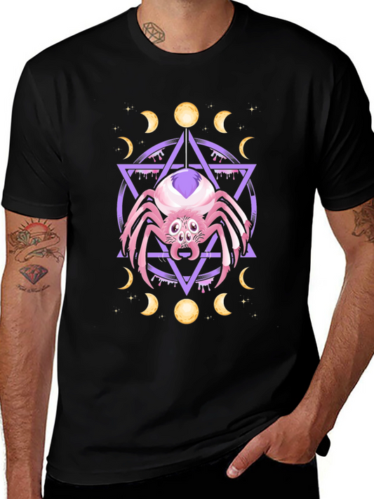 Mystic Spider Graphic Tee - Unisex Black T-Shirt