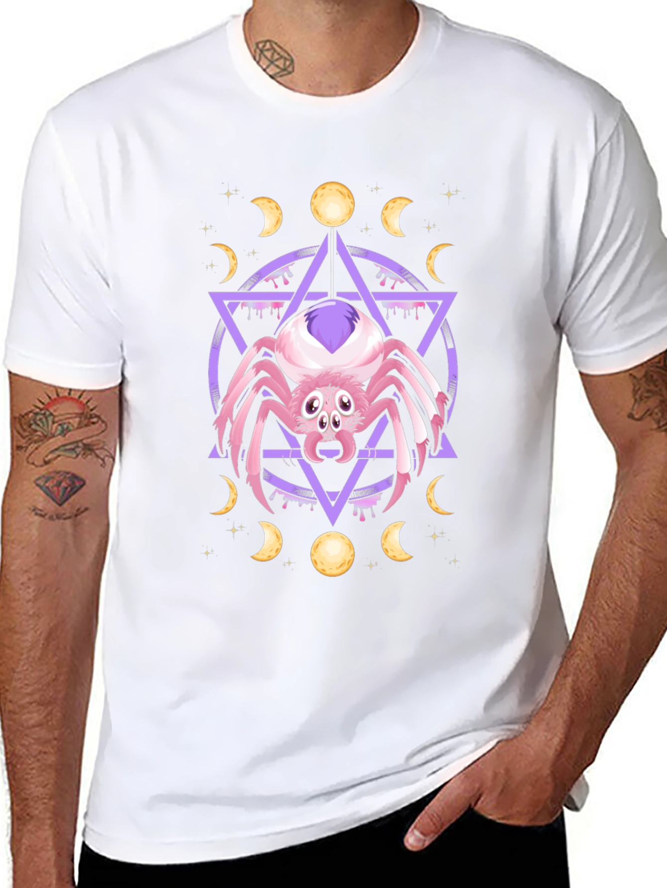 Mystic Spider Graphic Tee - Unisex Black T-Shirt