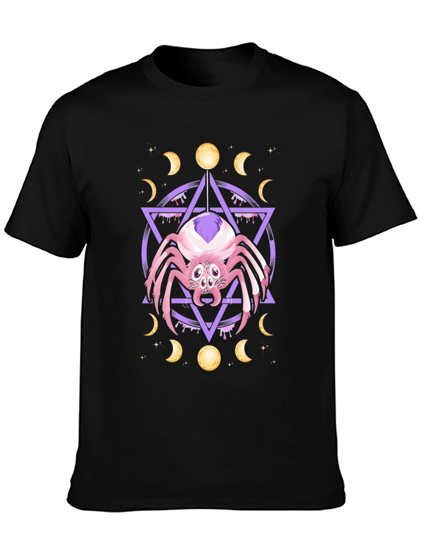Mystic Spider Graphic Tee - Unisex Black T-Shirt