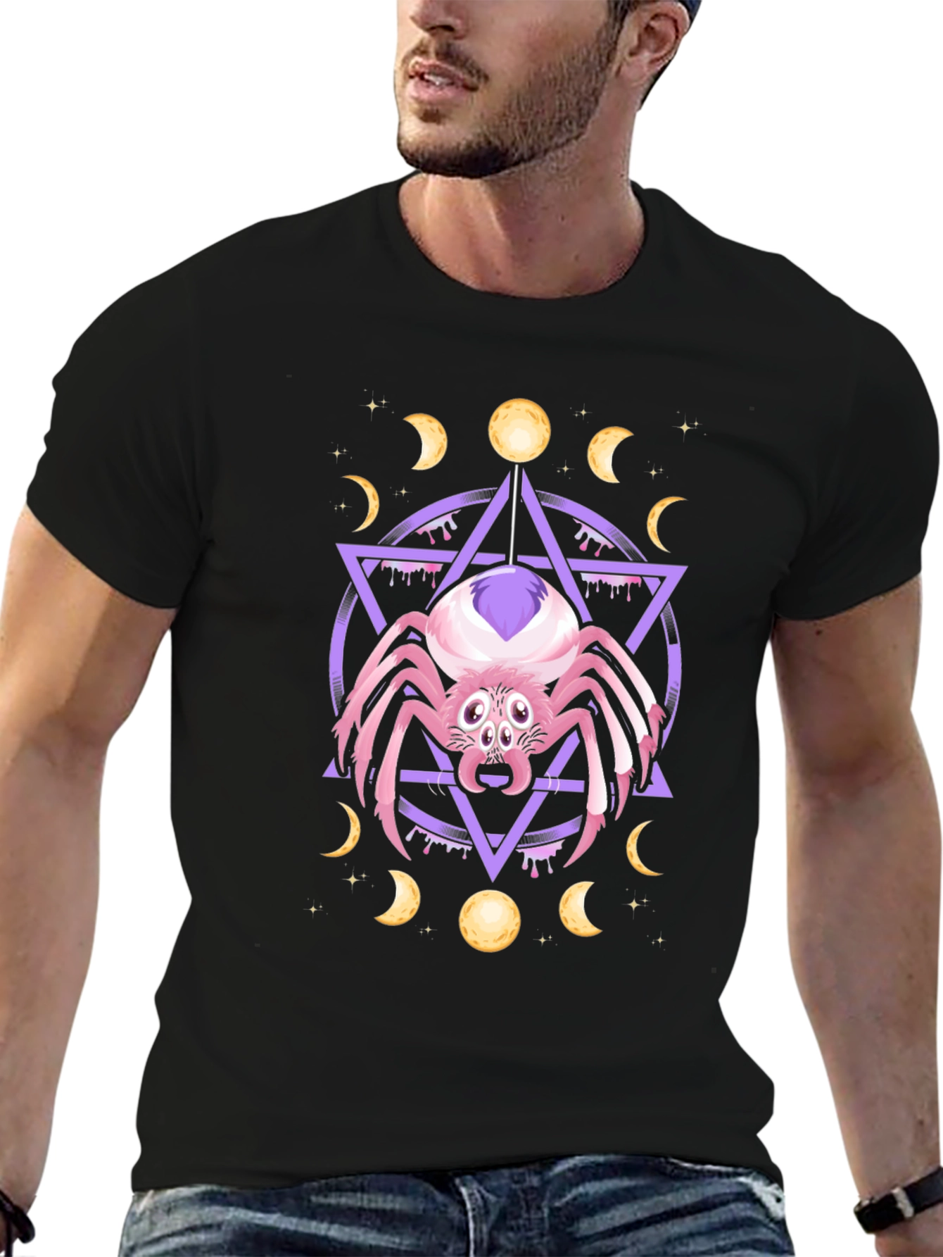 Mystic Spider Graphic Tee - Unisex Black T-Shirt