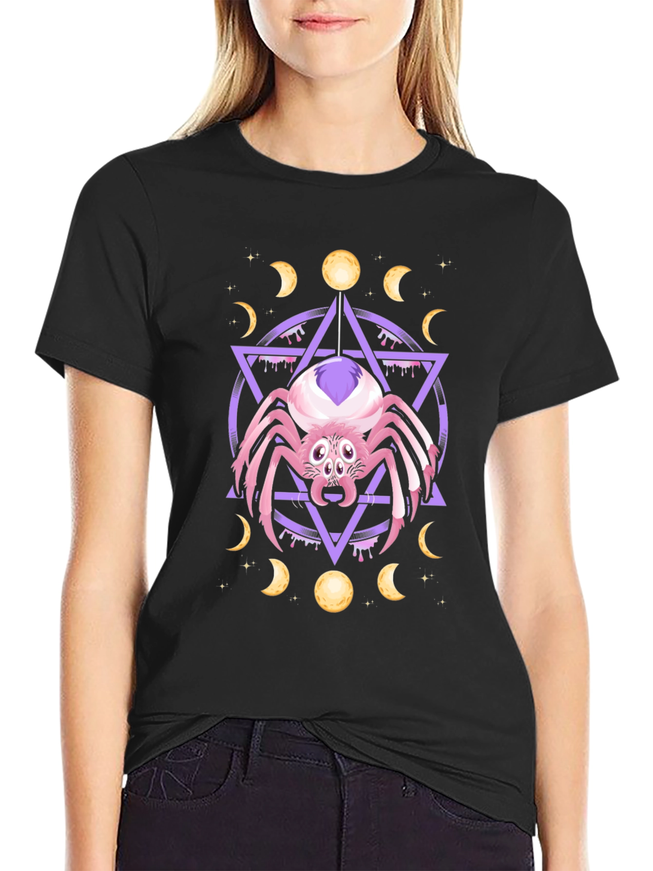 Mystic Spider Graphic Tee - Unisex Black T-Shirt