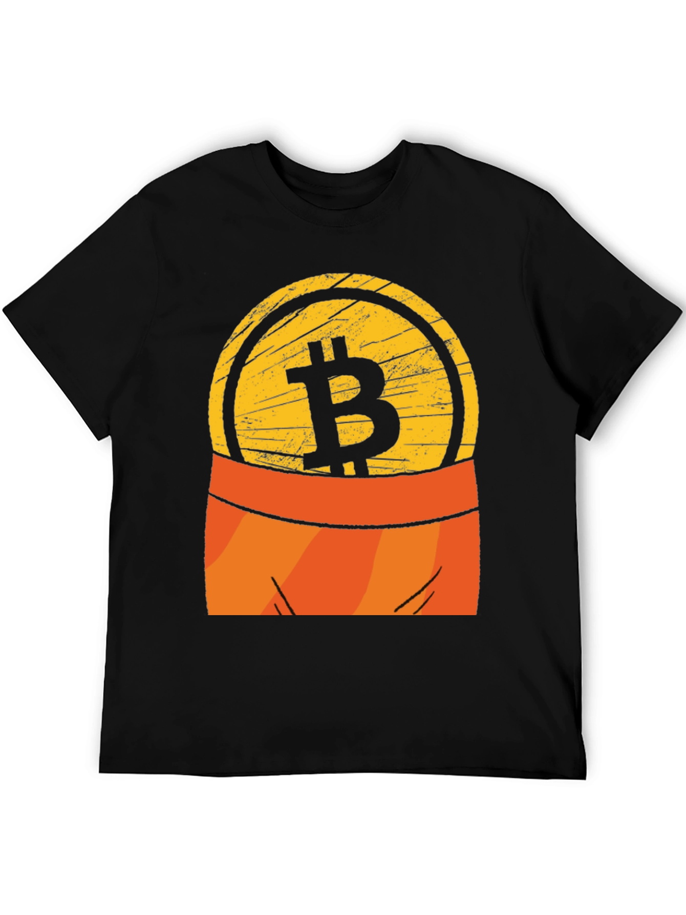 Bitcoin Pocket Graphic Tee - Crypto Currency T-Shirt