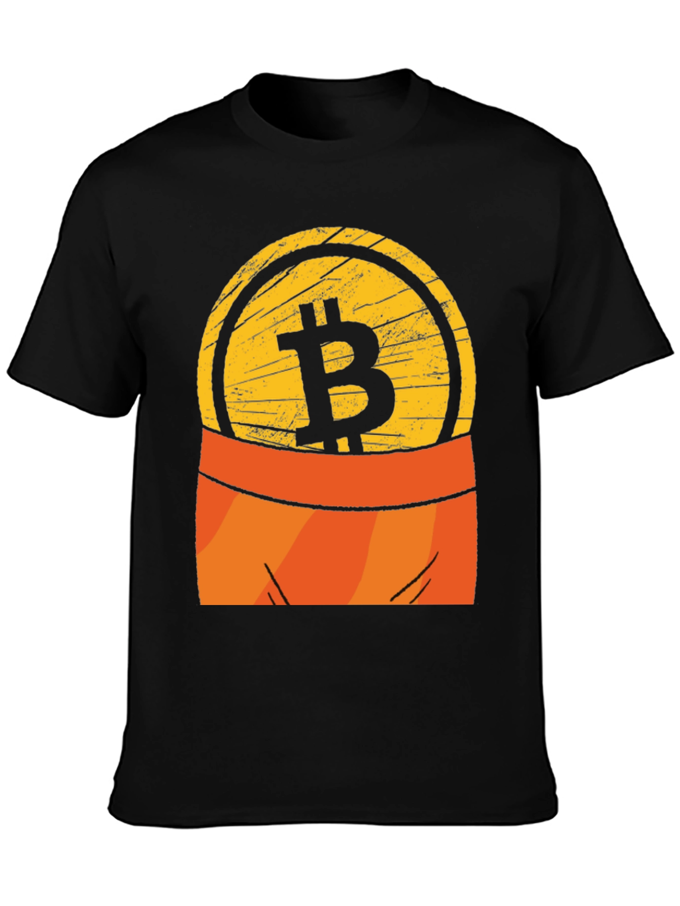Bitcoin Pocket Graphic Tee - Crypto Currency T-Shirt