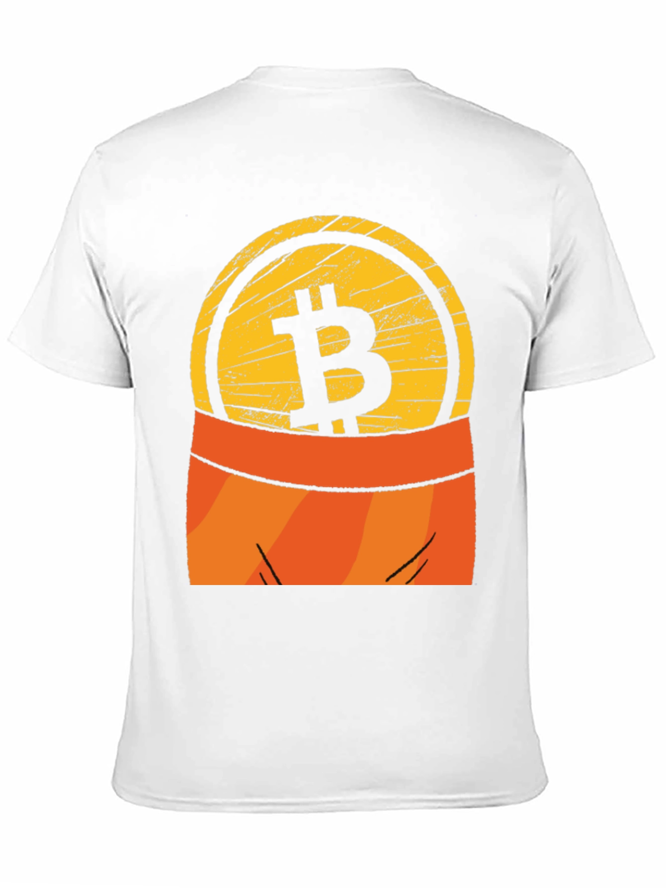 Bitcoin Pocket Graphic Tee - Crypto Currency T-Shirt