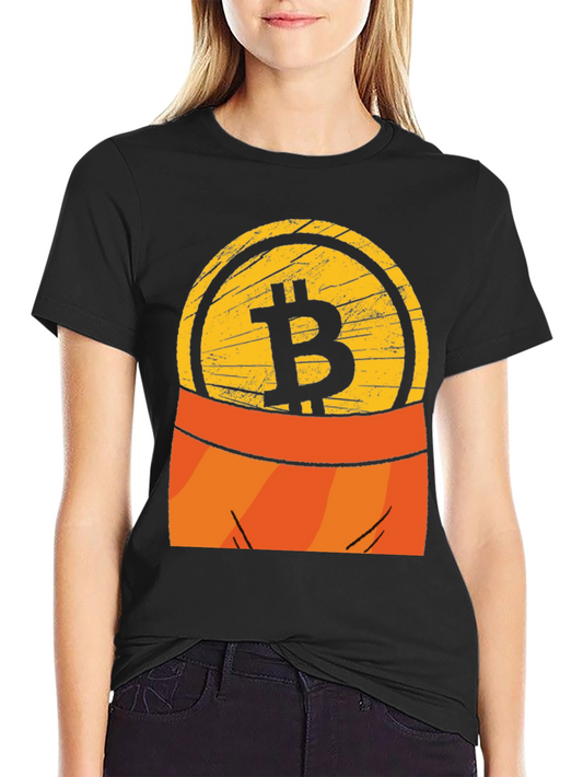 Bitcoin Pocket Graphic Tee - Crypto Currency T-Shirt