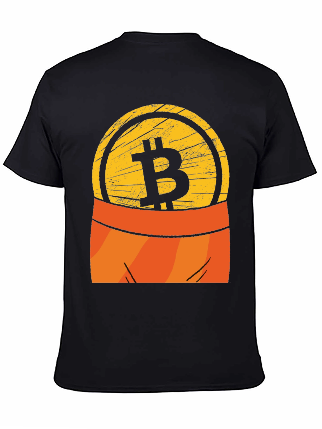 Bitcoin Pocket Graphic Tee - Crypto Currency T-Shirt