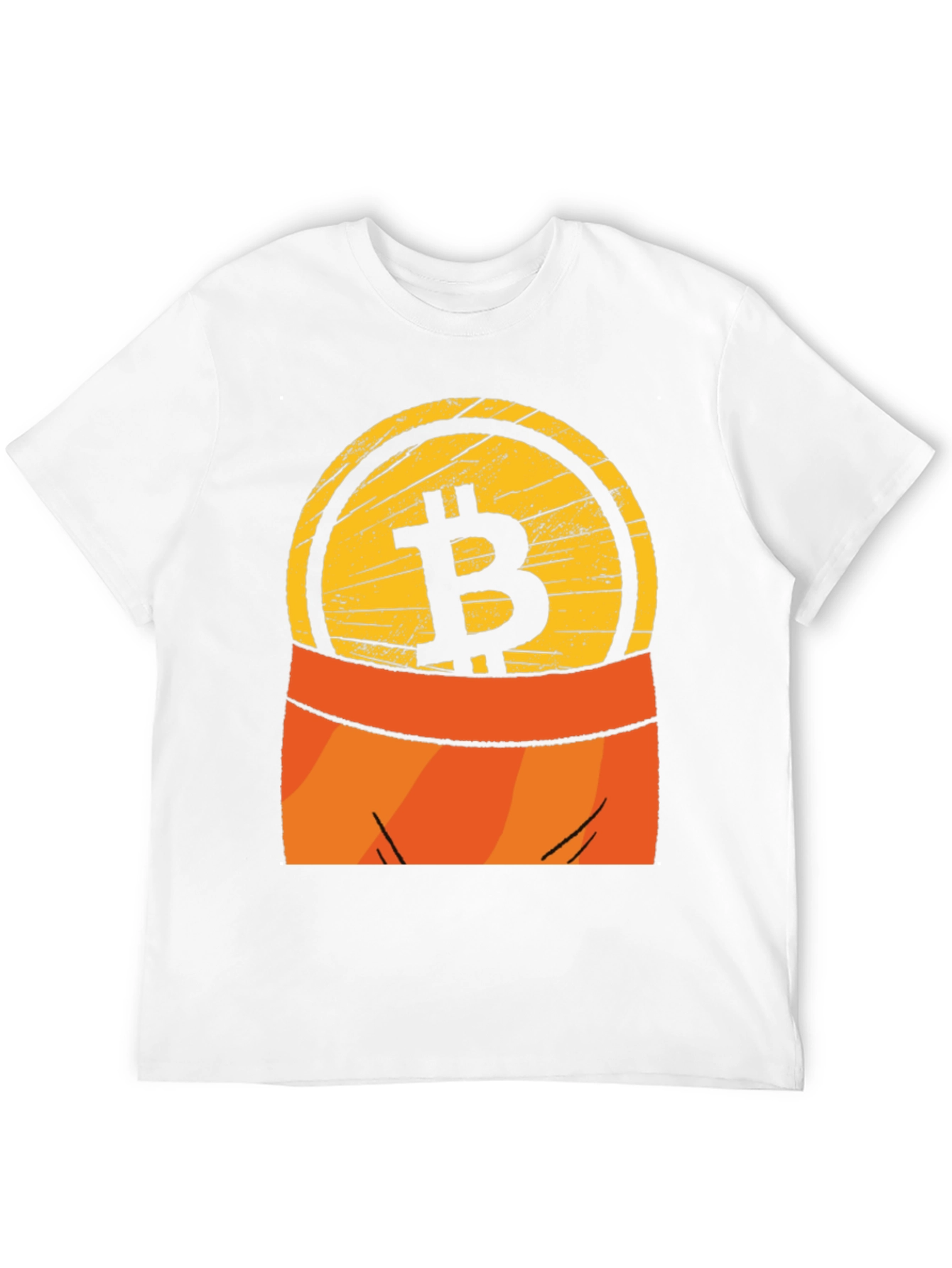 Bitcoin Pocket Graphic Tee - Crypto Currency T-Shirt