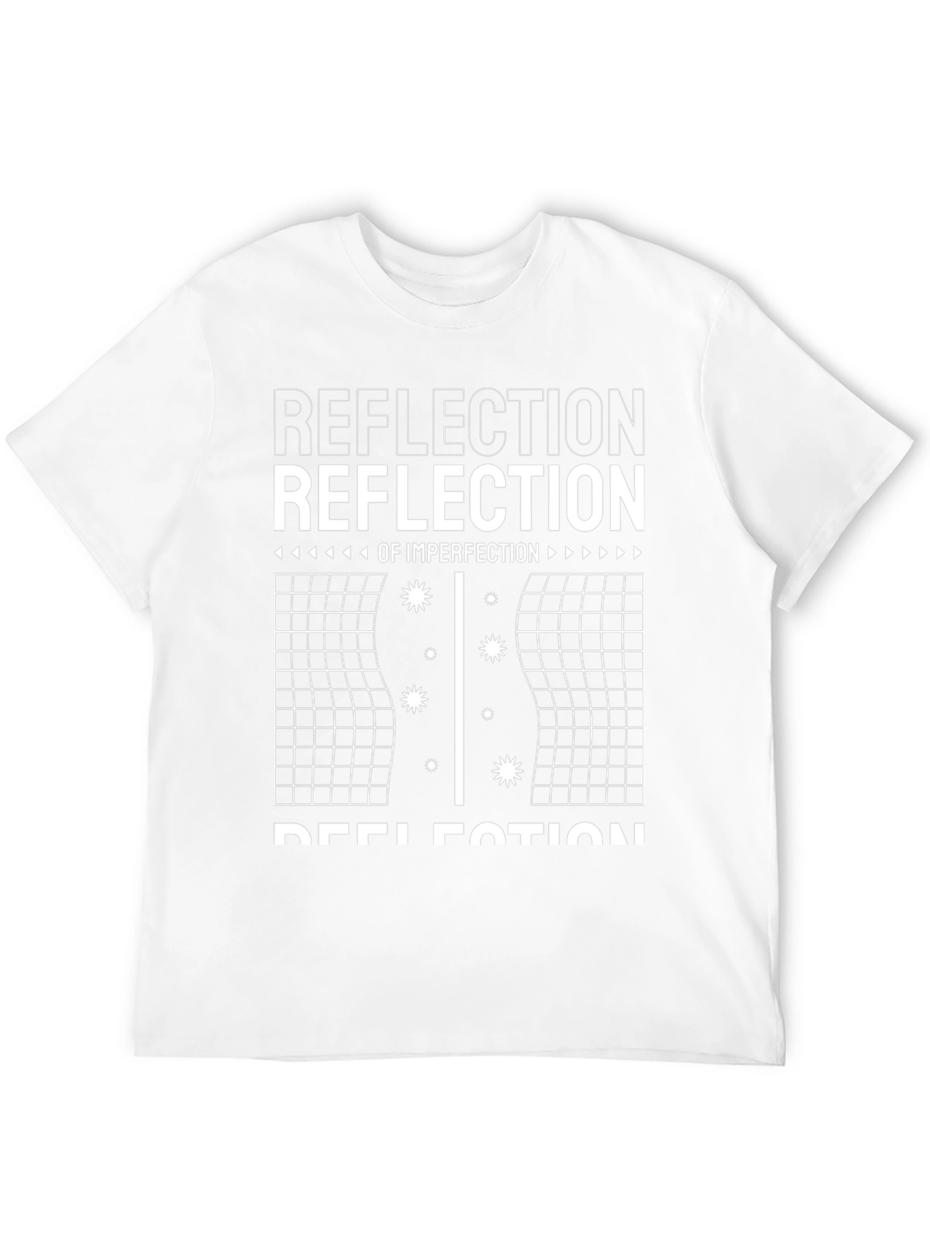 Reflection of Imperfection Graphic Tee - Black Cotton T-Shirt