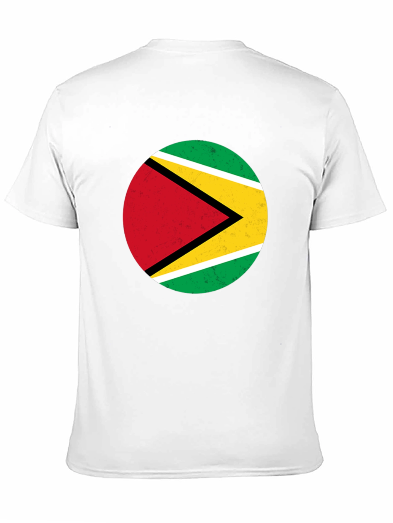 Guyana Flag Graphic Black T-Shirt