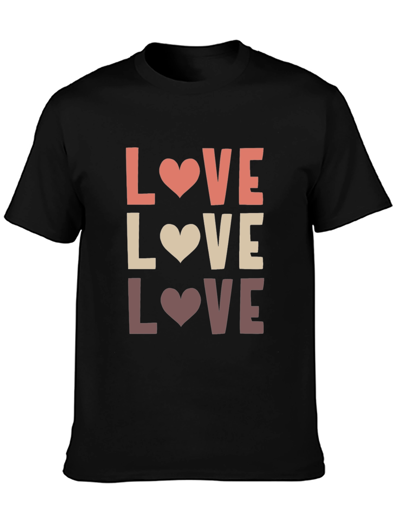 Love Heart Graphic T-Shirt - Mens Casual Tee