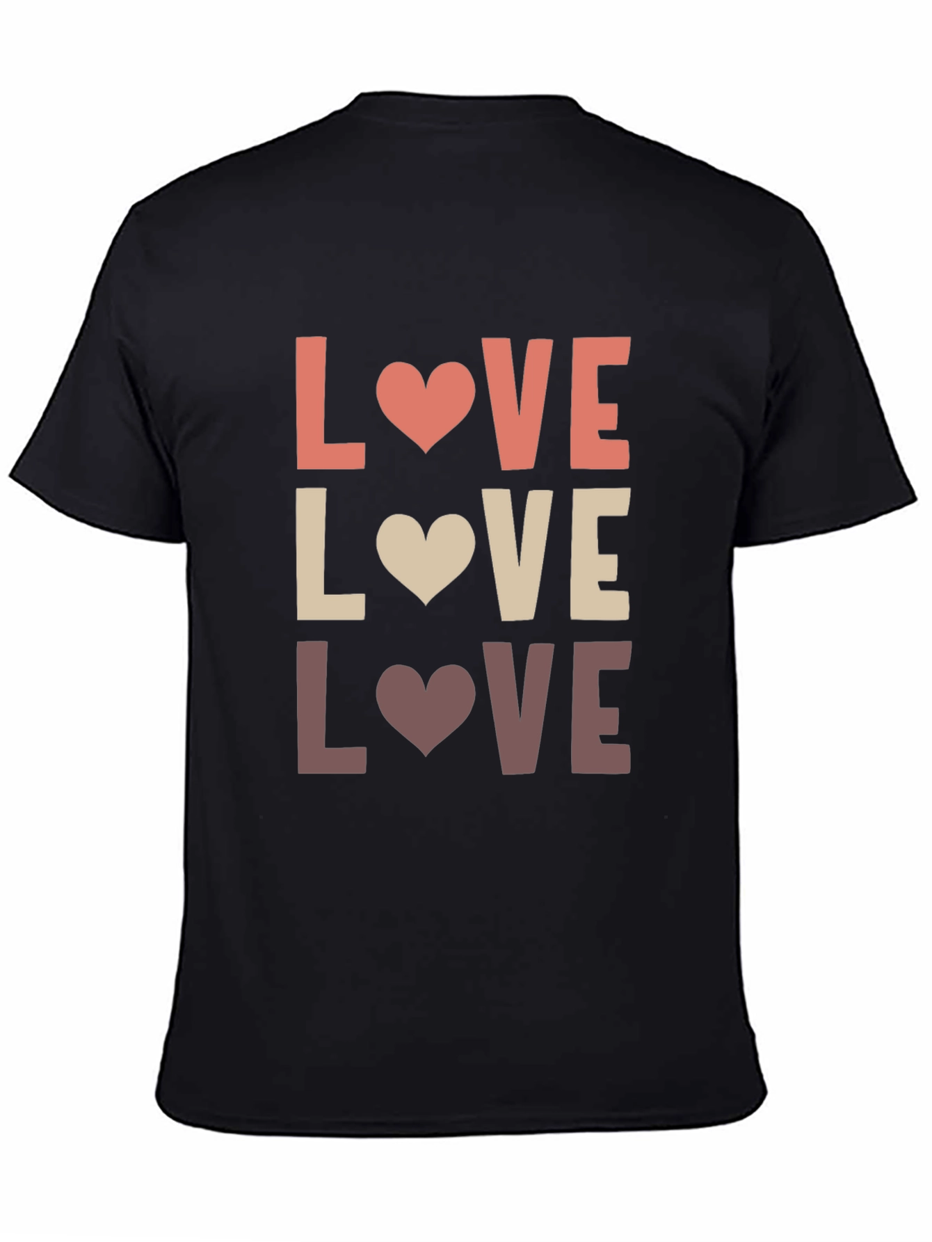 Love Heart Graphic T-Shirt - Mens Casual Tee