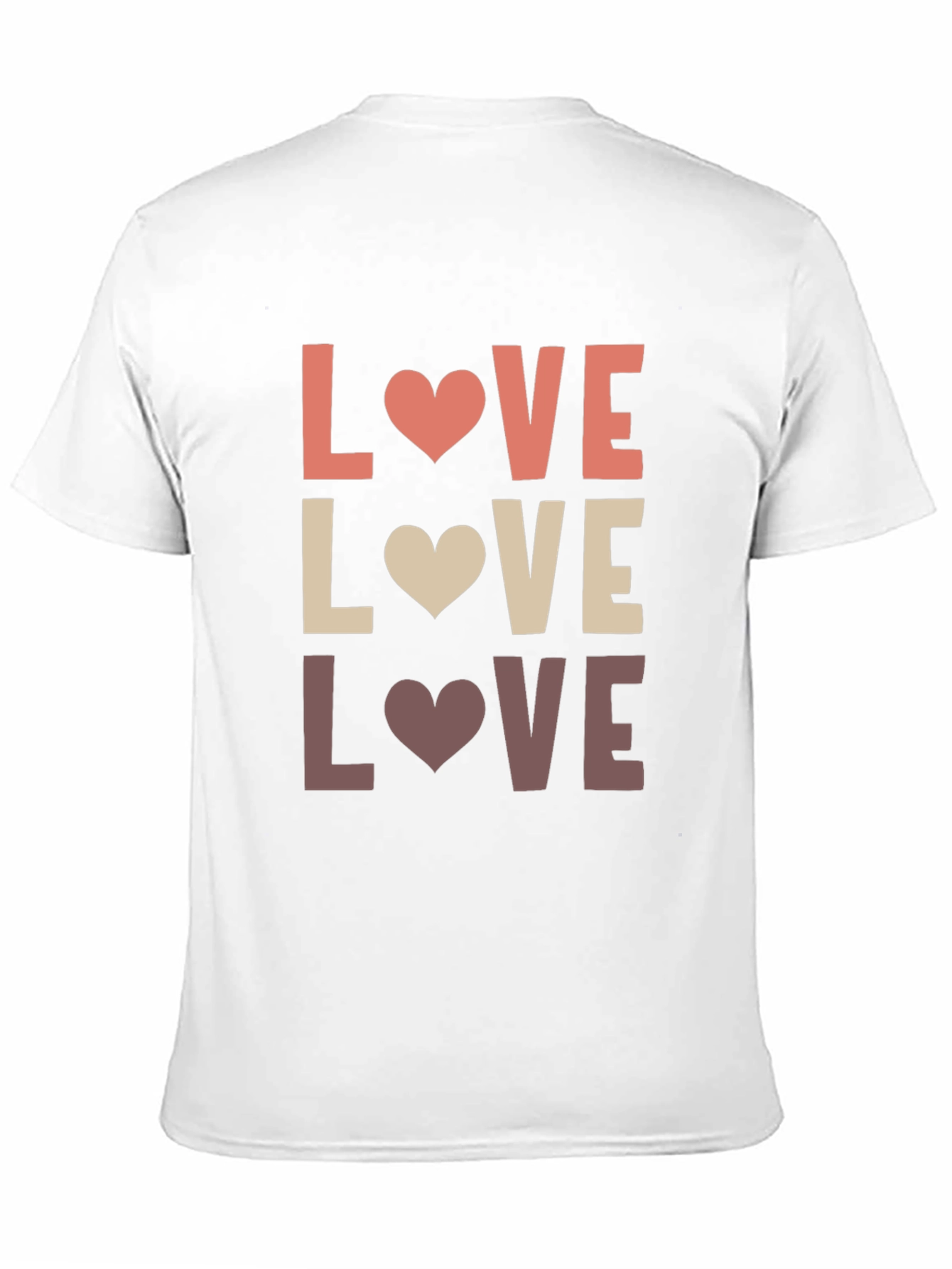 Love Heart Graphic T-Shirt - Mens Casual Tee