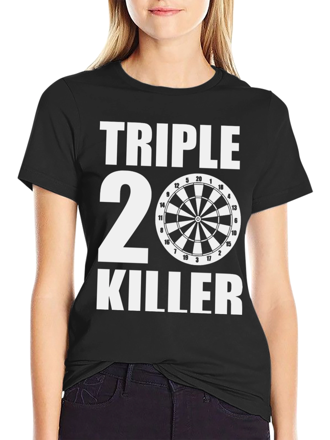 Triple 20 Killer T-Shirt - Dartboard Tee