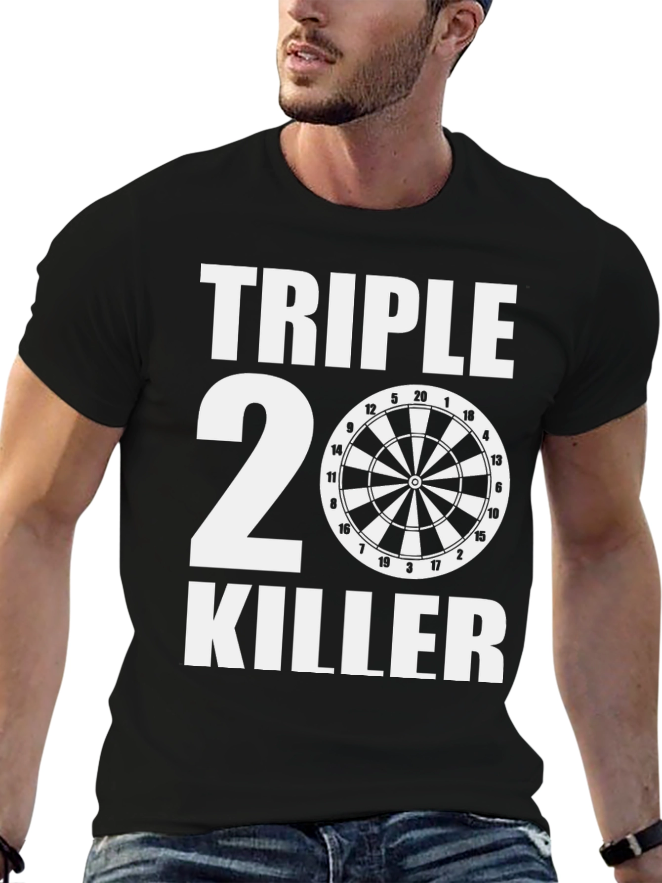 Triple 20 Killer T-Shirt - Dartboard Tee