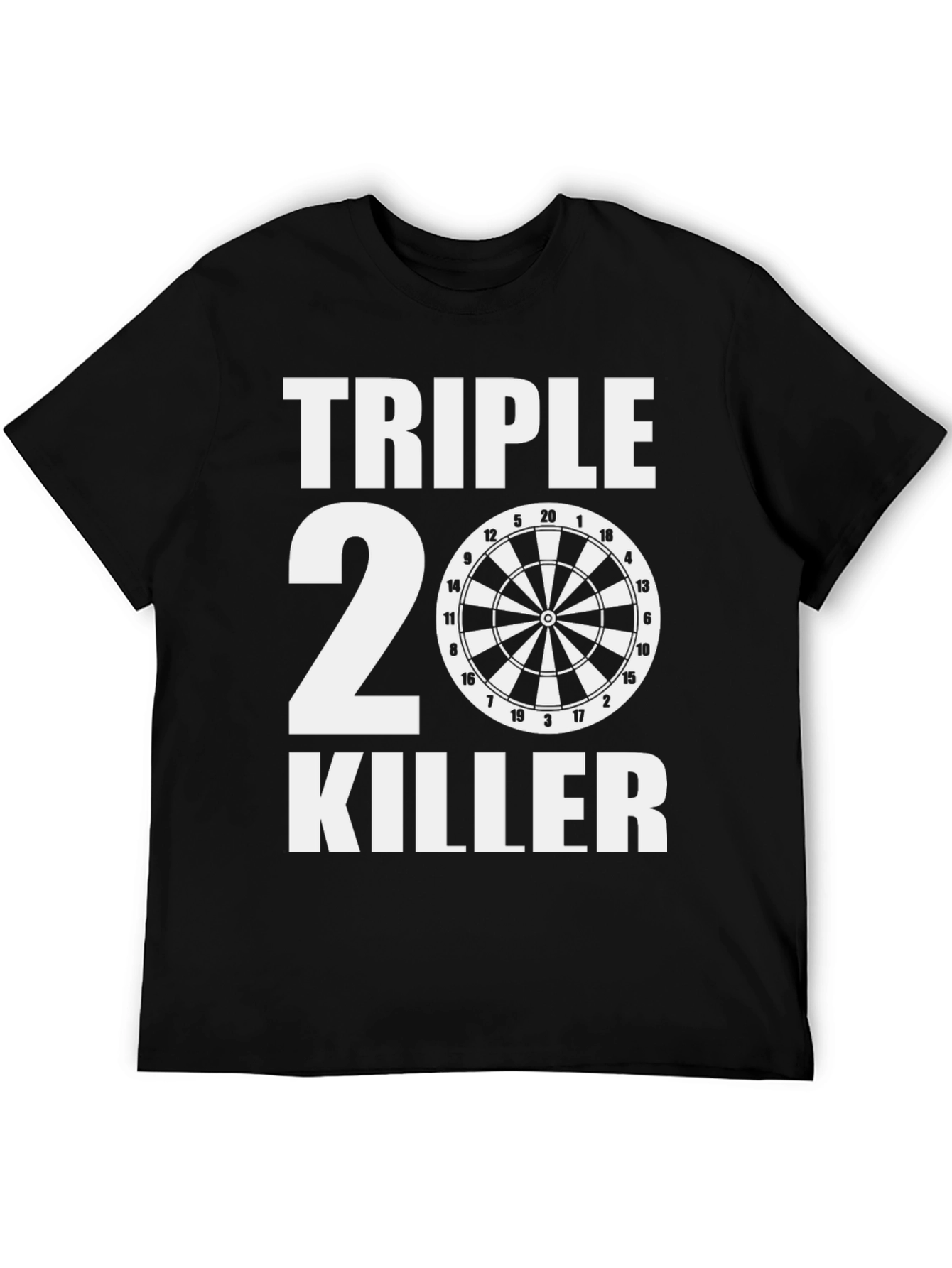 Triple 20 Killer T-Shirt - Dartboard Tee