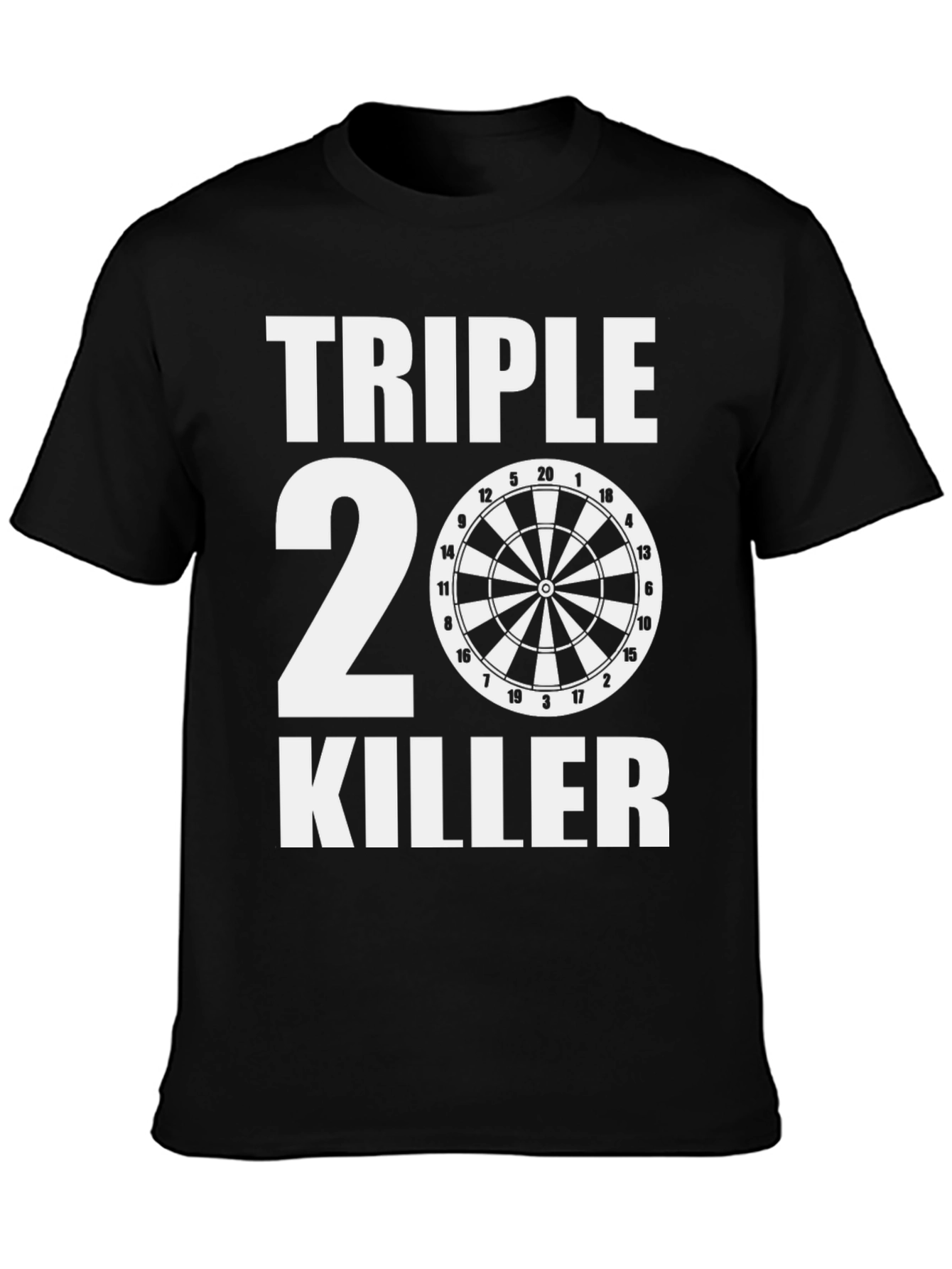 Triple 20 Killer T-Shirt - Dartboard Tee