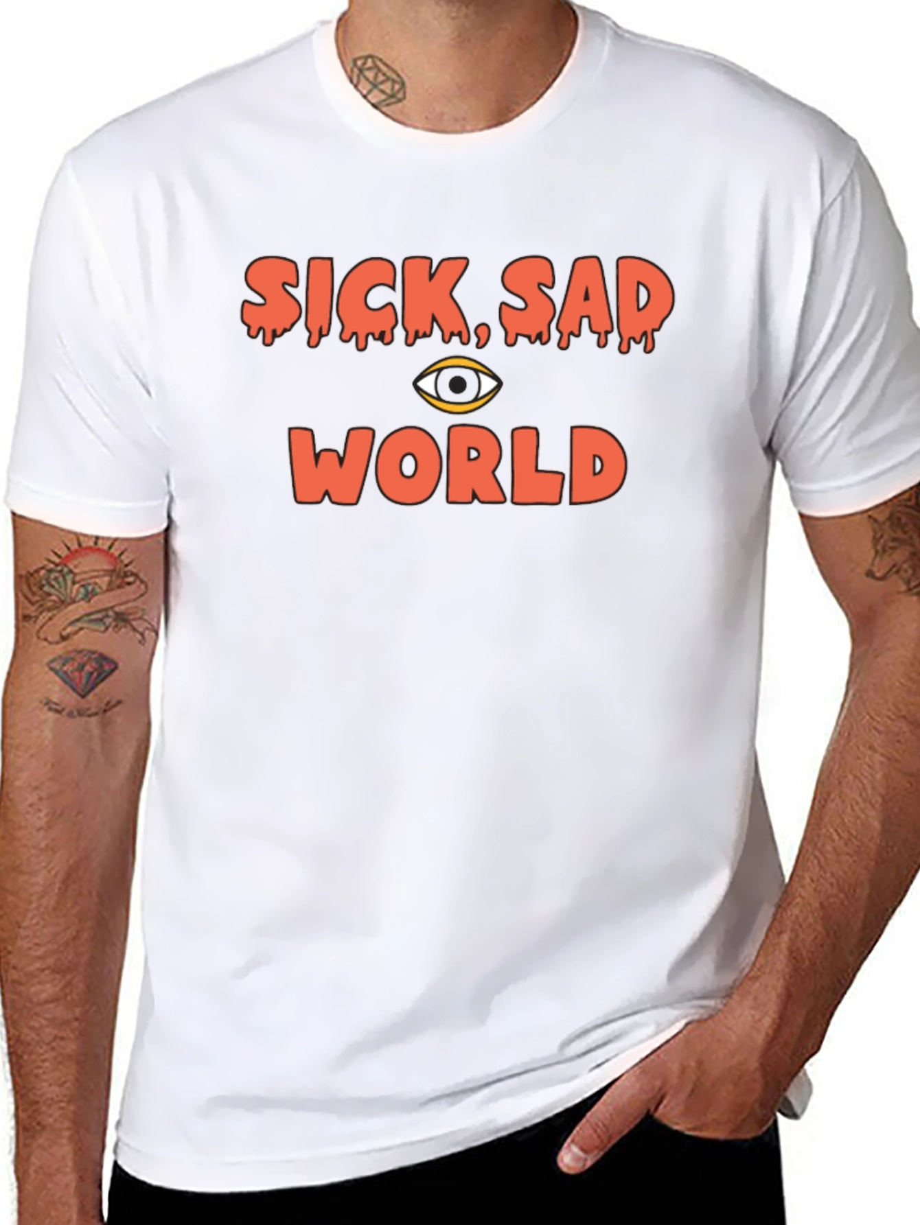 Sick Sad World Graphic Tee - Black T-Shirt