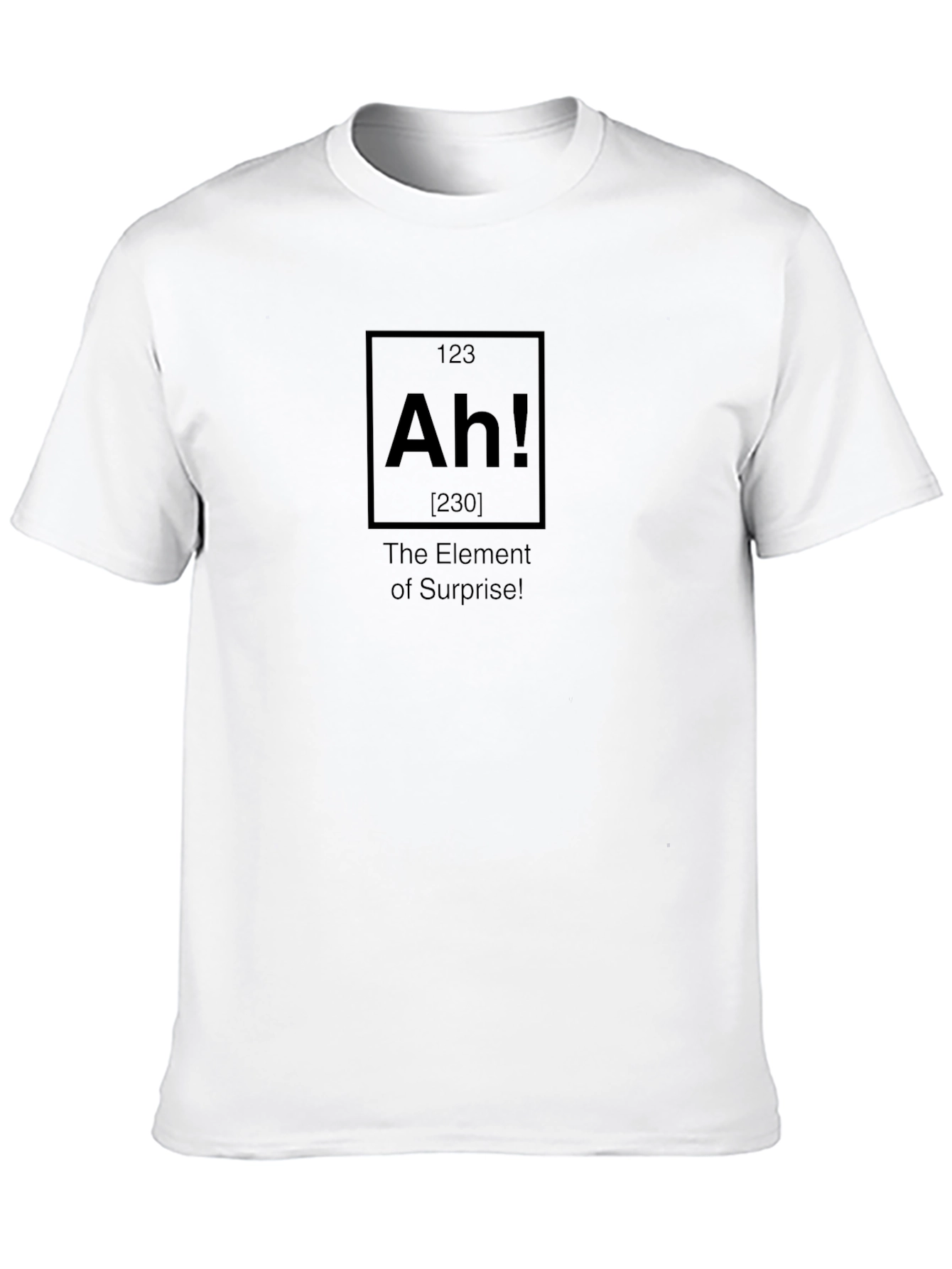 Element of Surprise Black T-Shirt - Funny Chemistry Tee