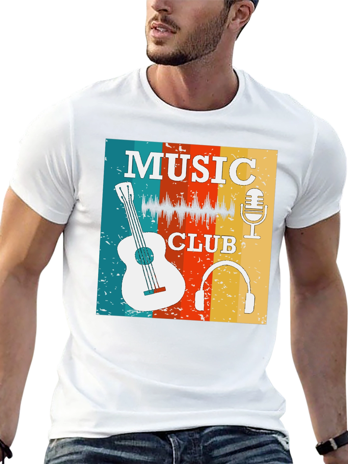 Retro Music Club Graphic Tee