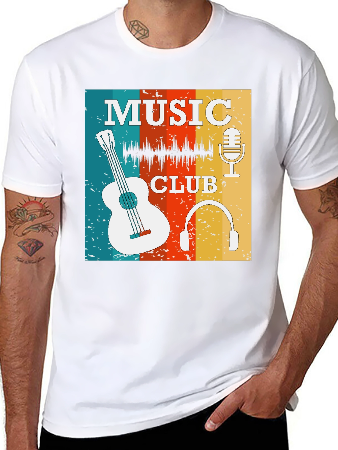Retro Music Club Graphic Tee
