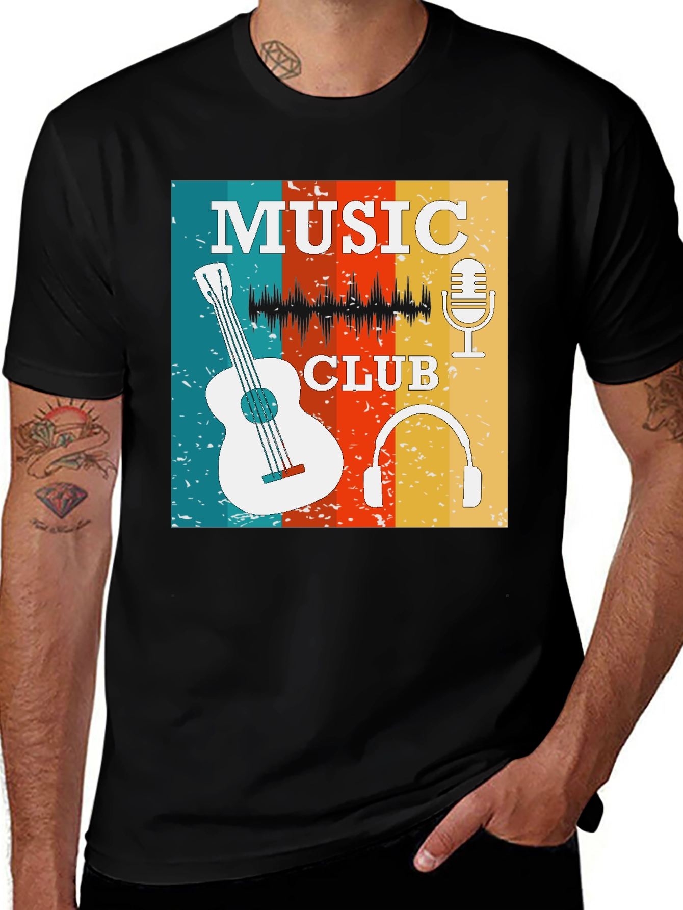 Retro Music Club Graphic Tee