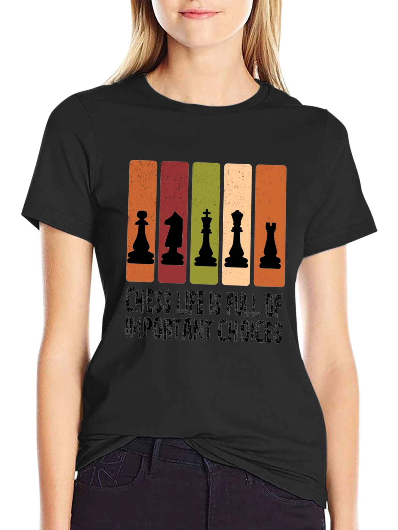 Chess Life Choices Black T-Shirt