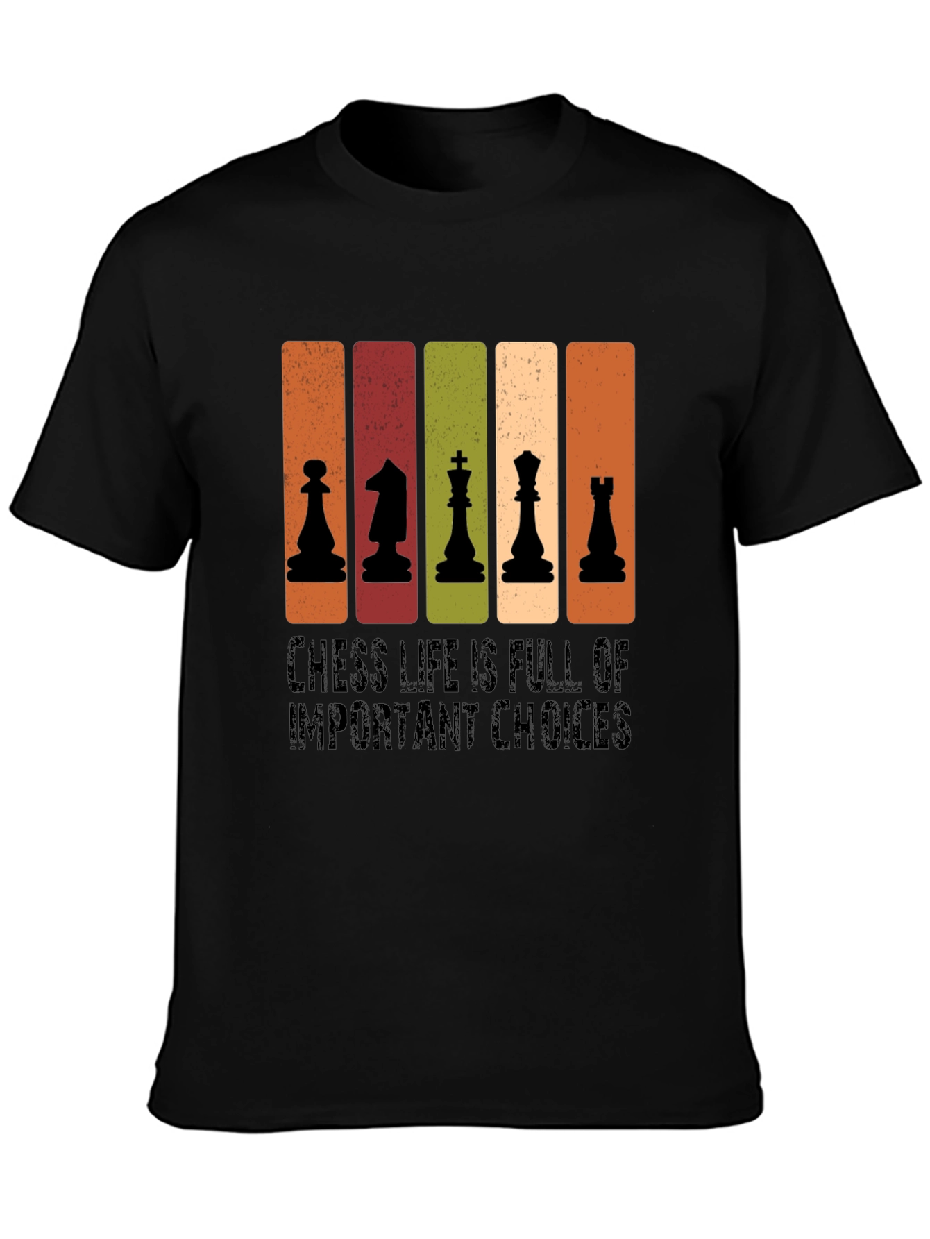 Chess Life Choices Black T-Shirt