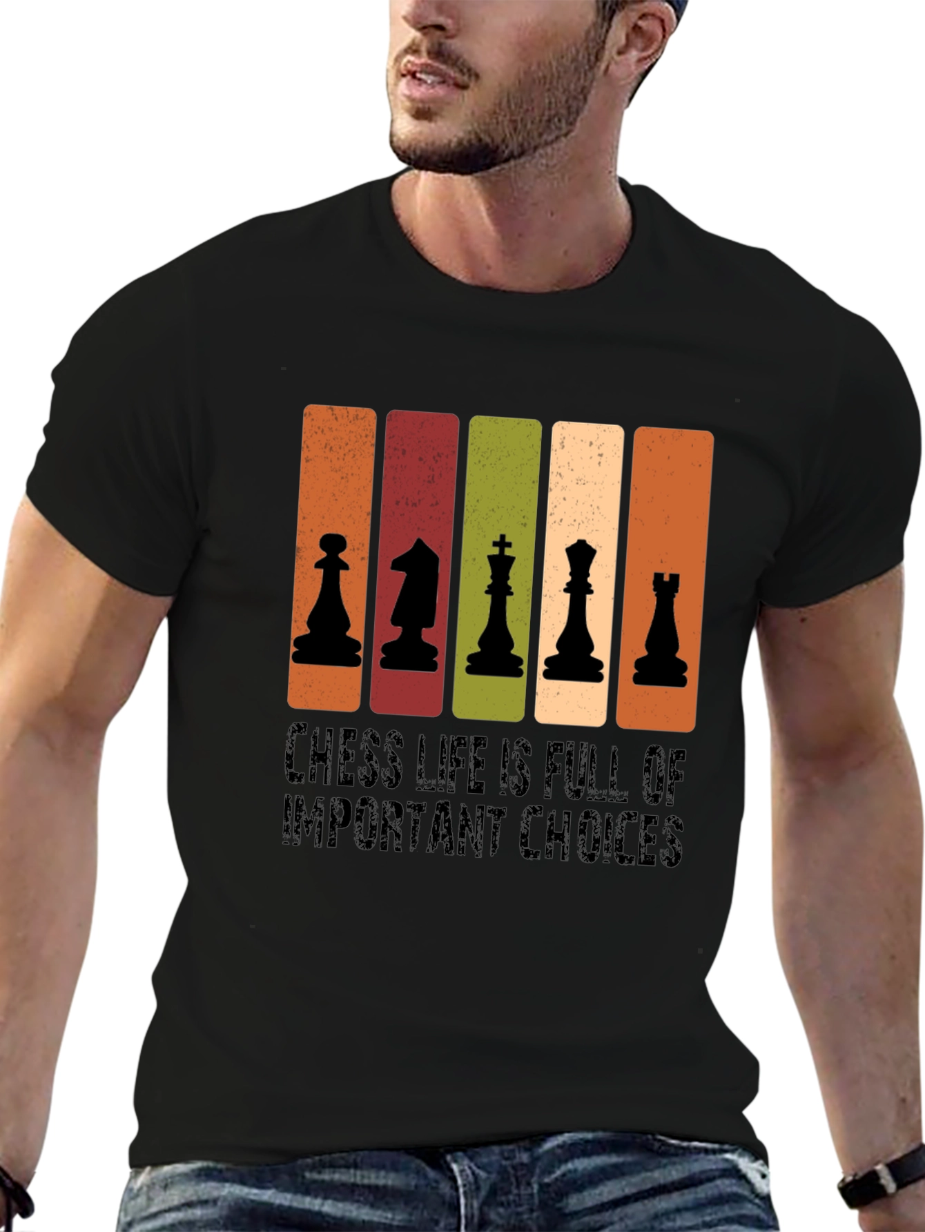 Chess Life Choices Black T-Shirt