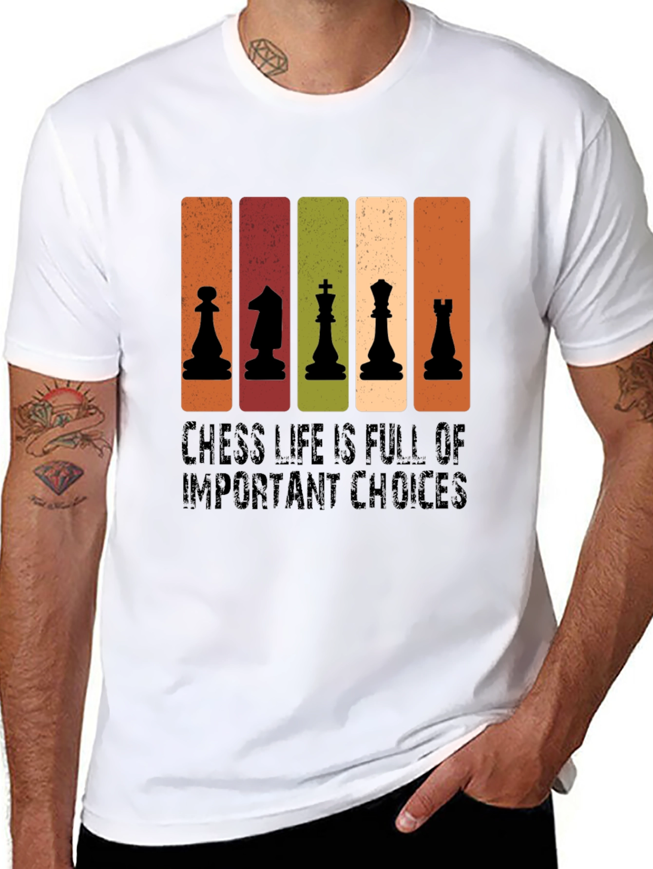 Chess Life Choices Black T-Shirt