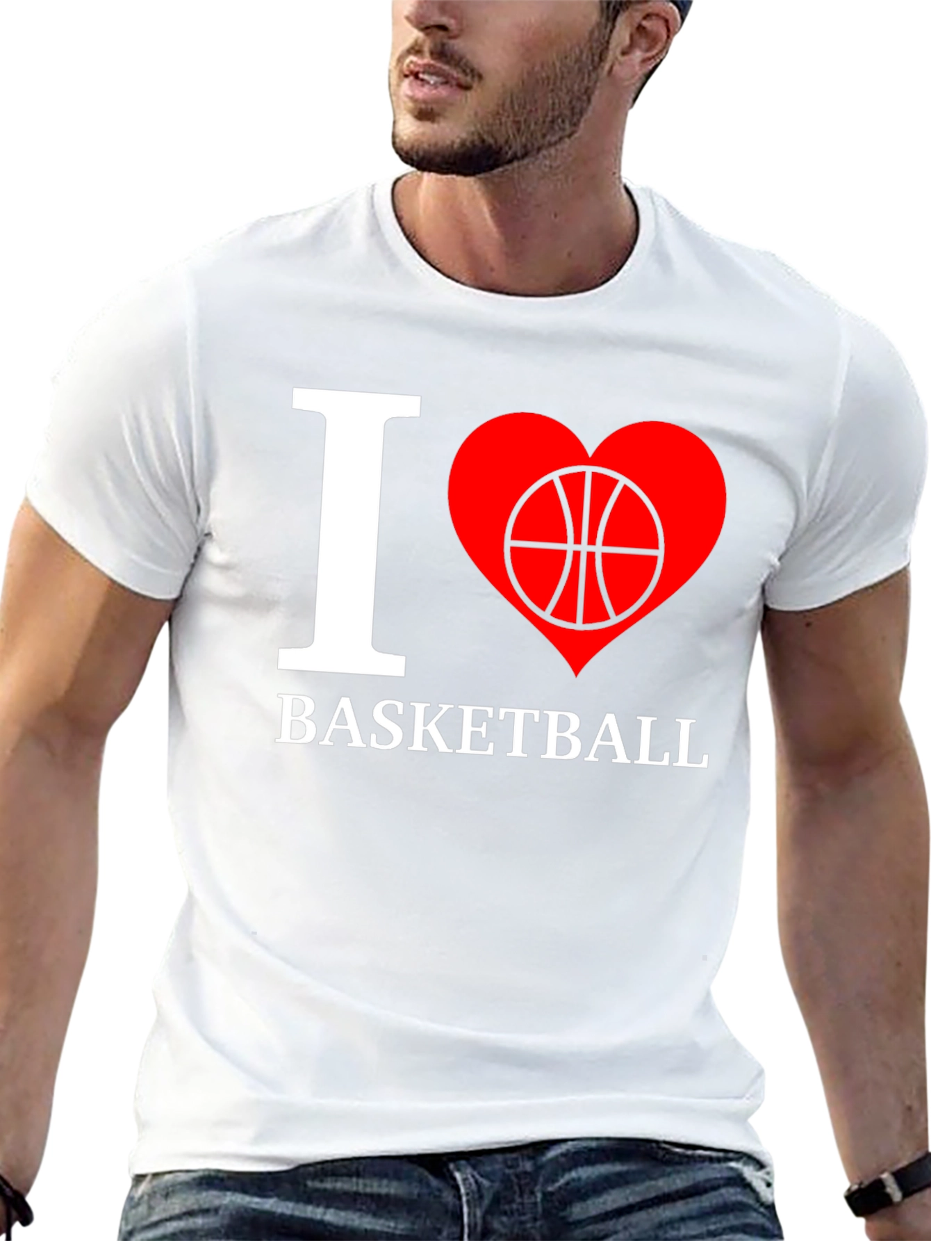 I Love Basketball Graphic T-Shirt