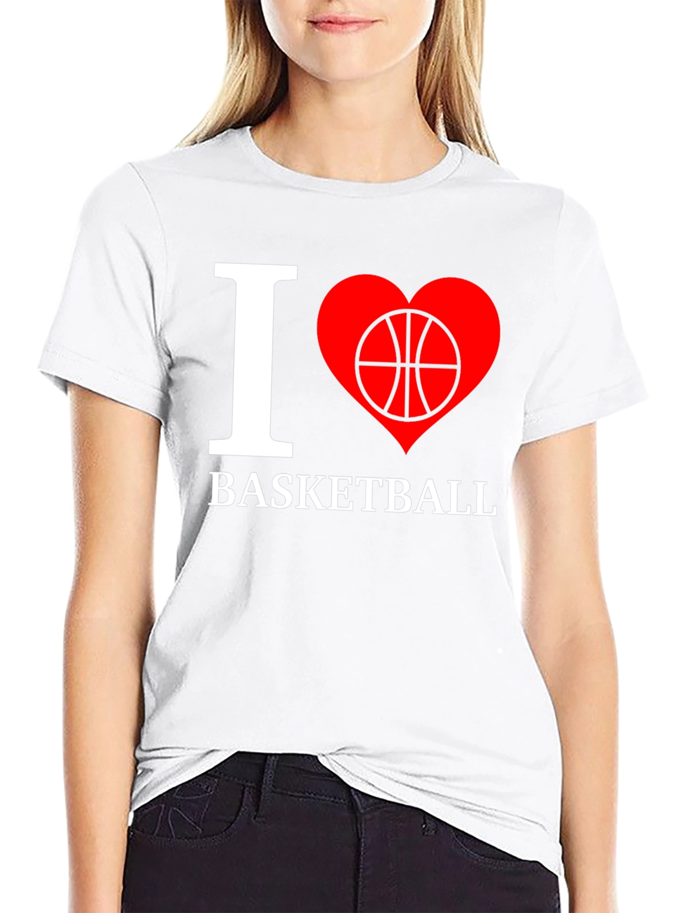 I Love Basketball Graphic T-Shirt