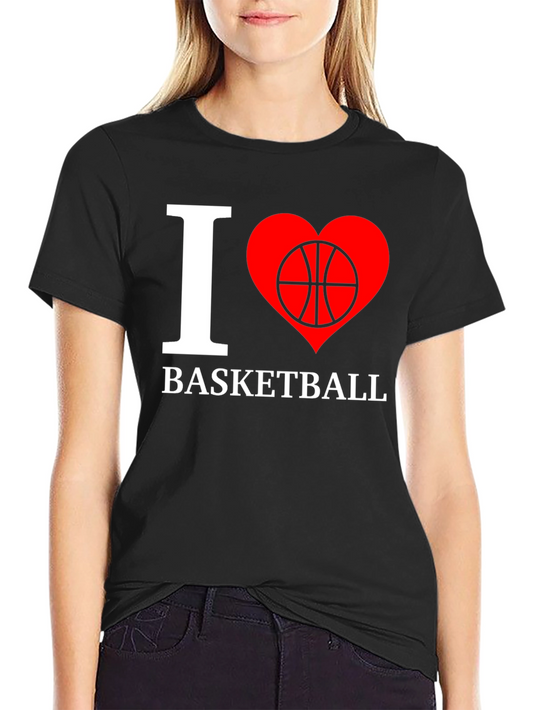 I Love Basketball Graphic T-Shirt