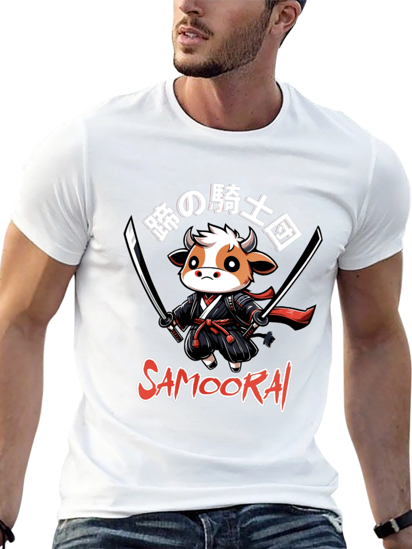 Samoorai Cow Ninja T-Shirt