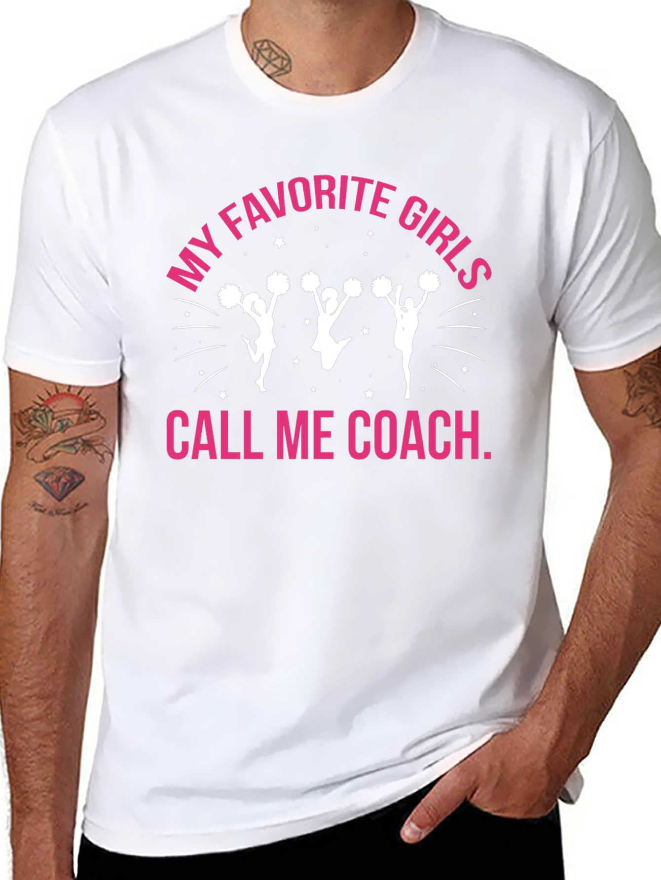 My Favorite Girls Call Me Coach Cheerleading T-Shirt