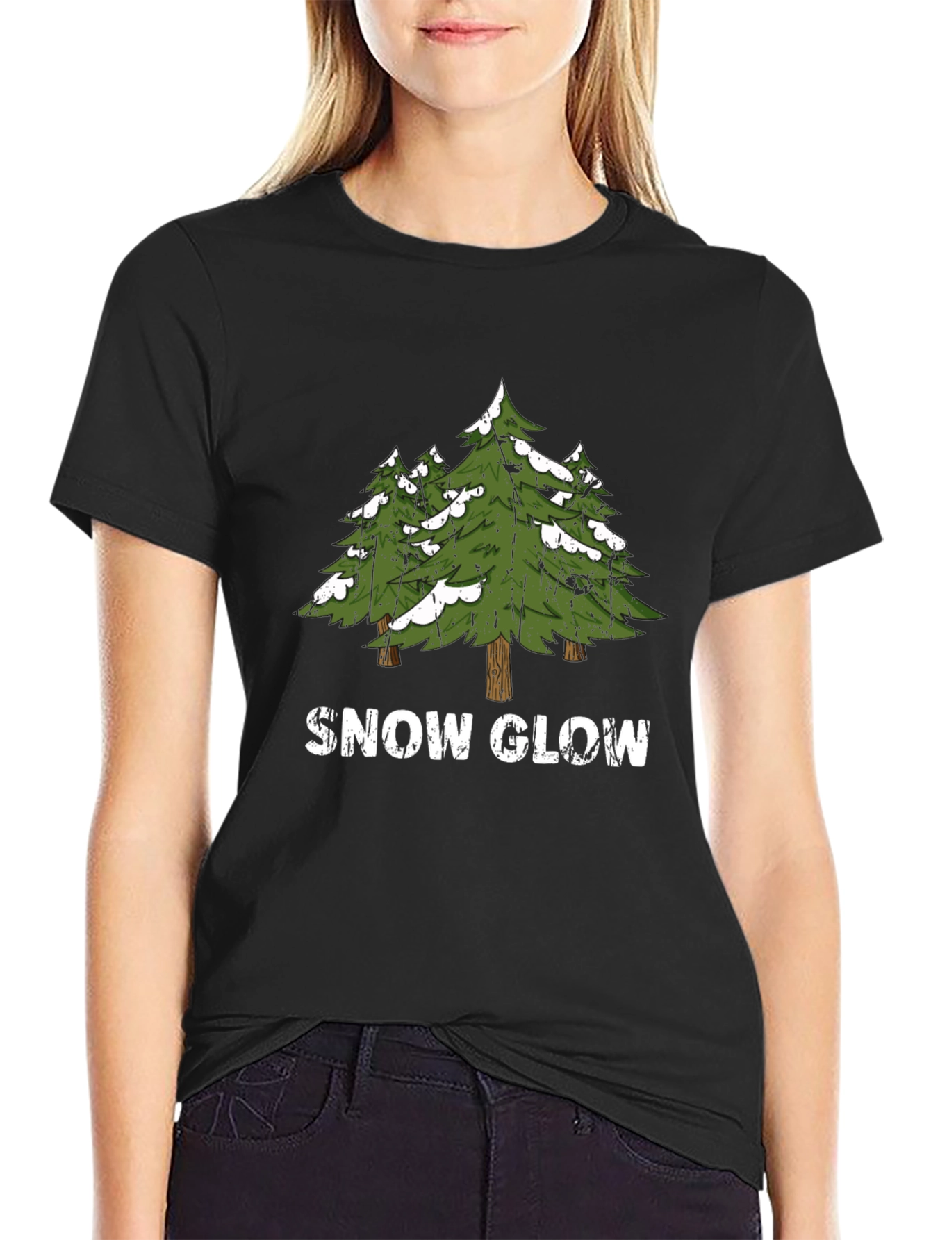 Snow Glow Trees Graphic Tee