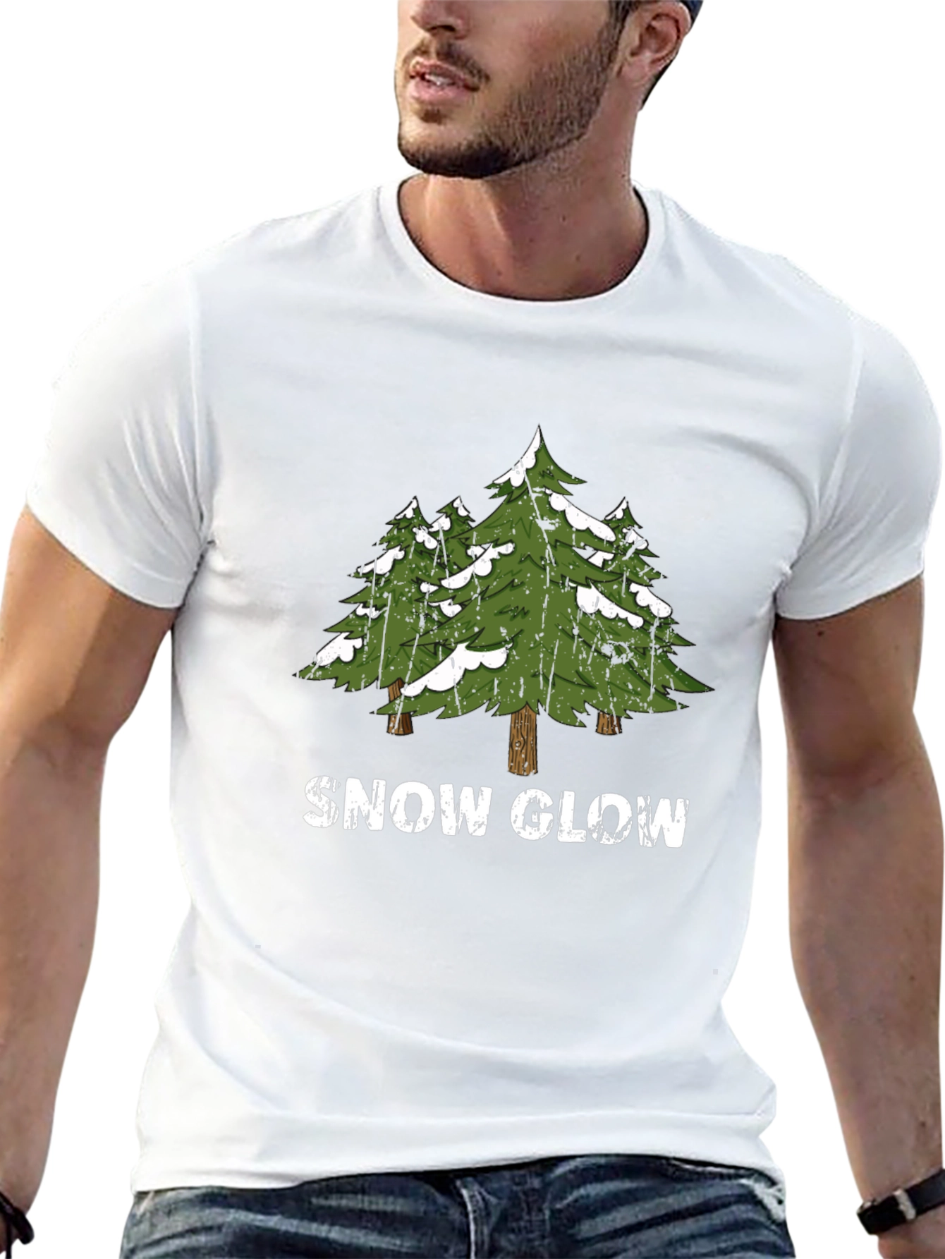 Snow Glow Trees Graphic Tee