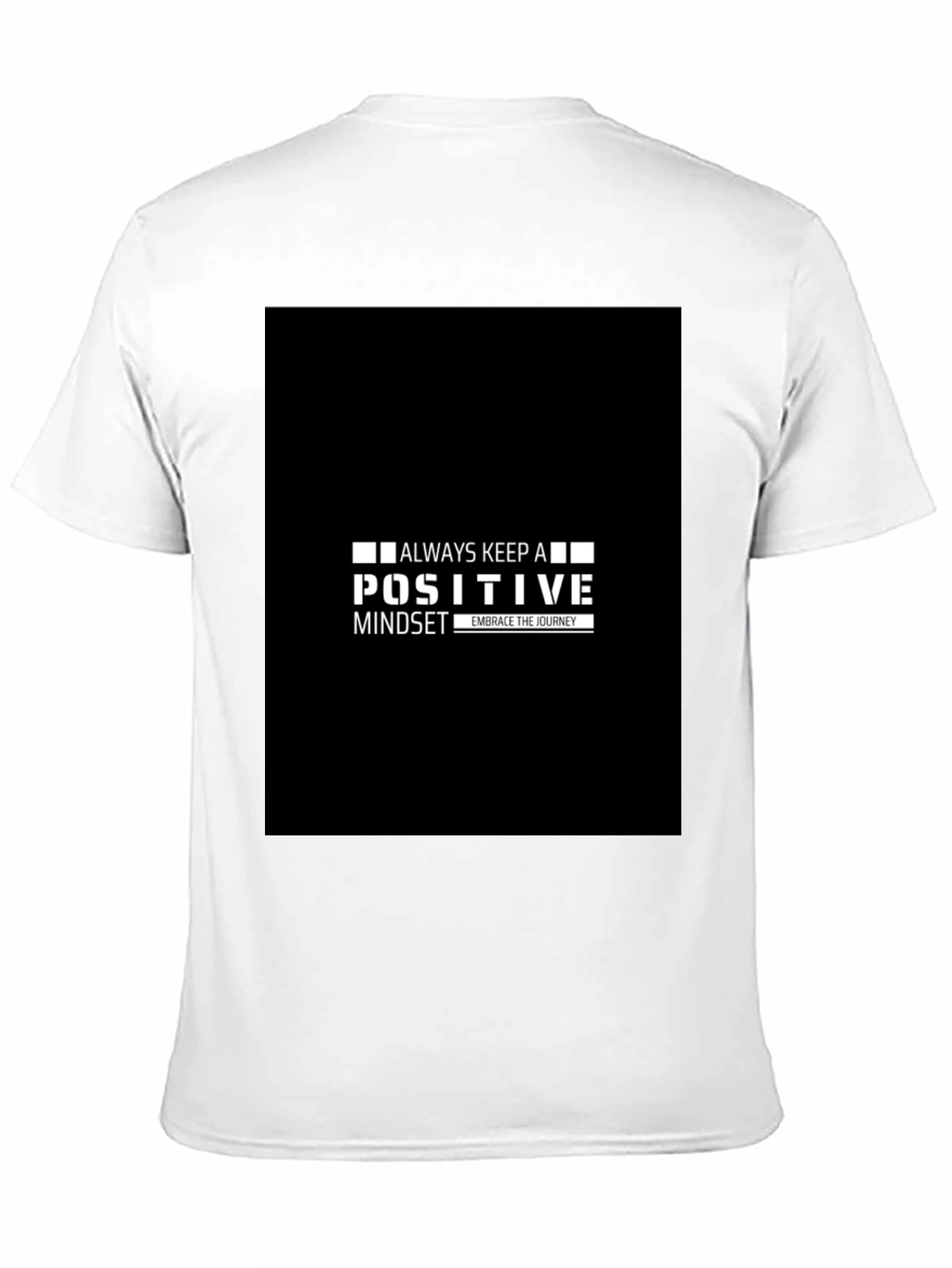Positive Mindset Black Tee - Embrace the Journey
