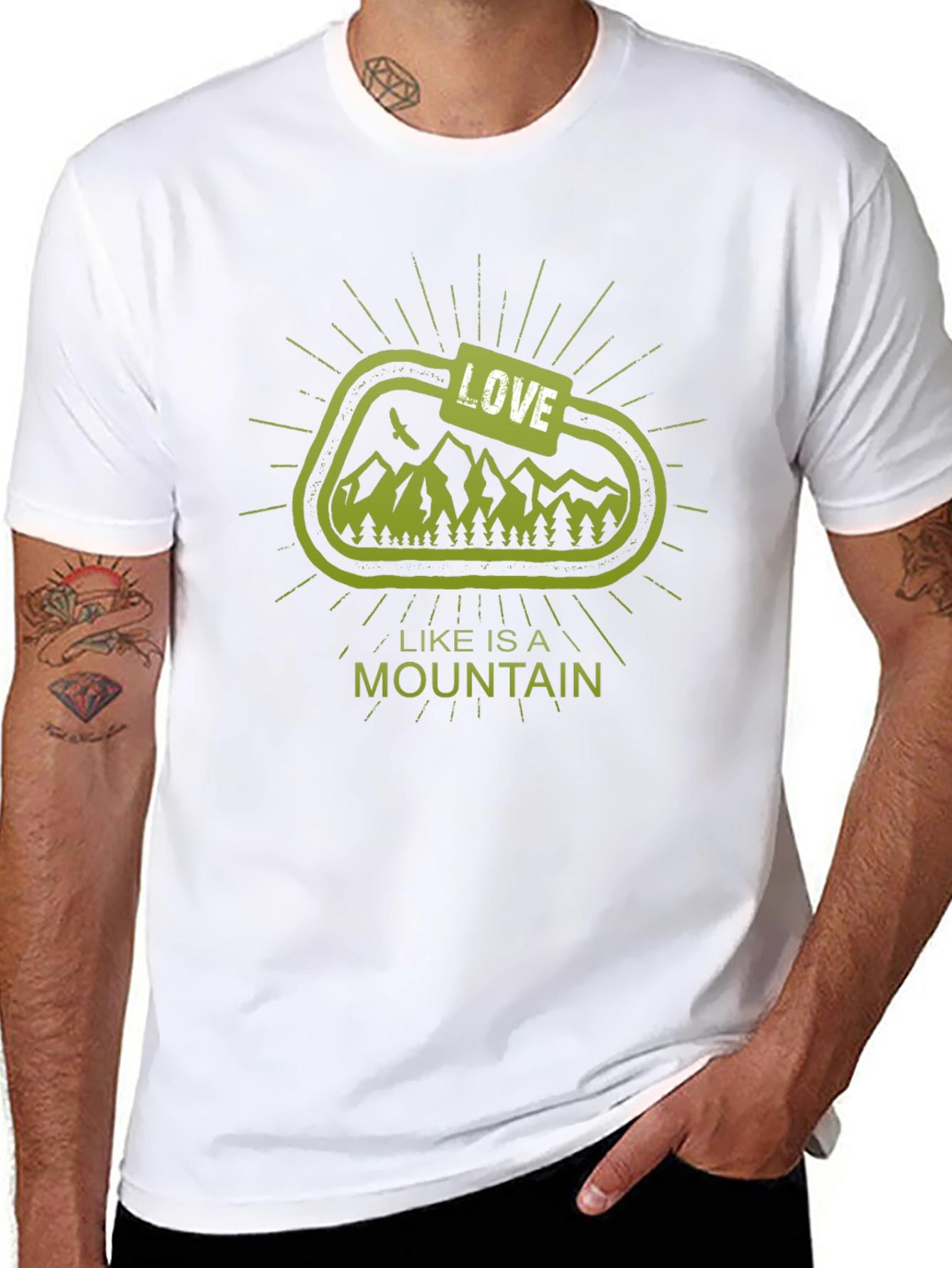 Love is a Mountain Graphic T-Shirt