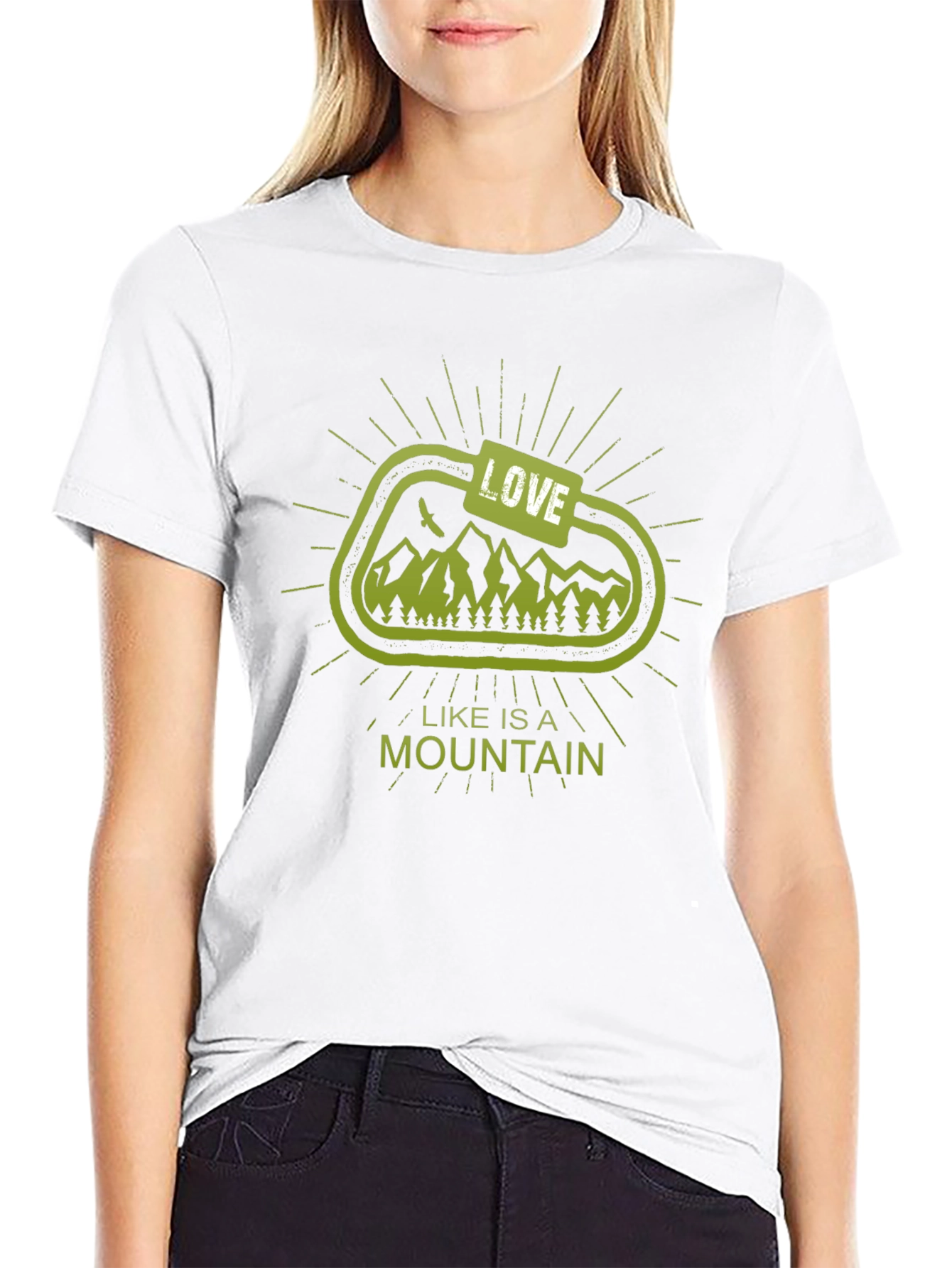 Love is a Mountain Graphic T-Shirt
